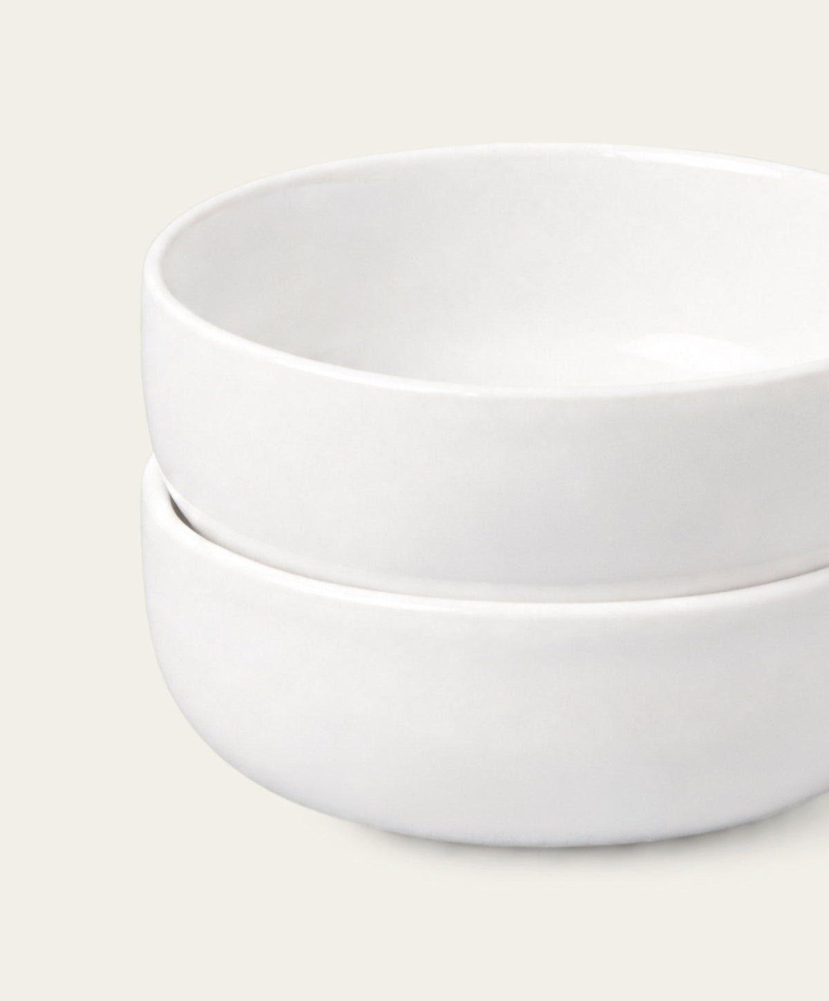 Cereal Bowls by Fable Home, shown in Pearl White.