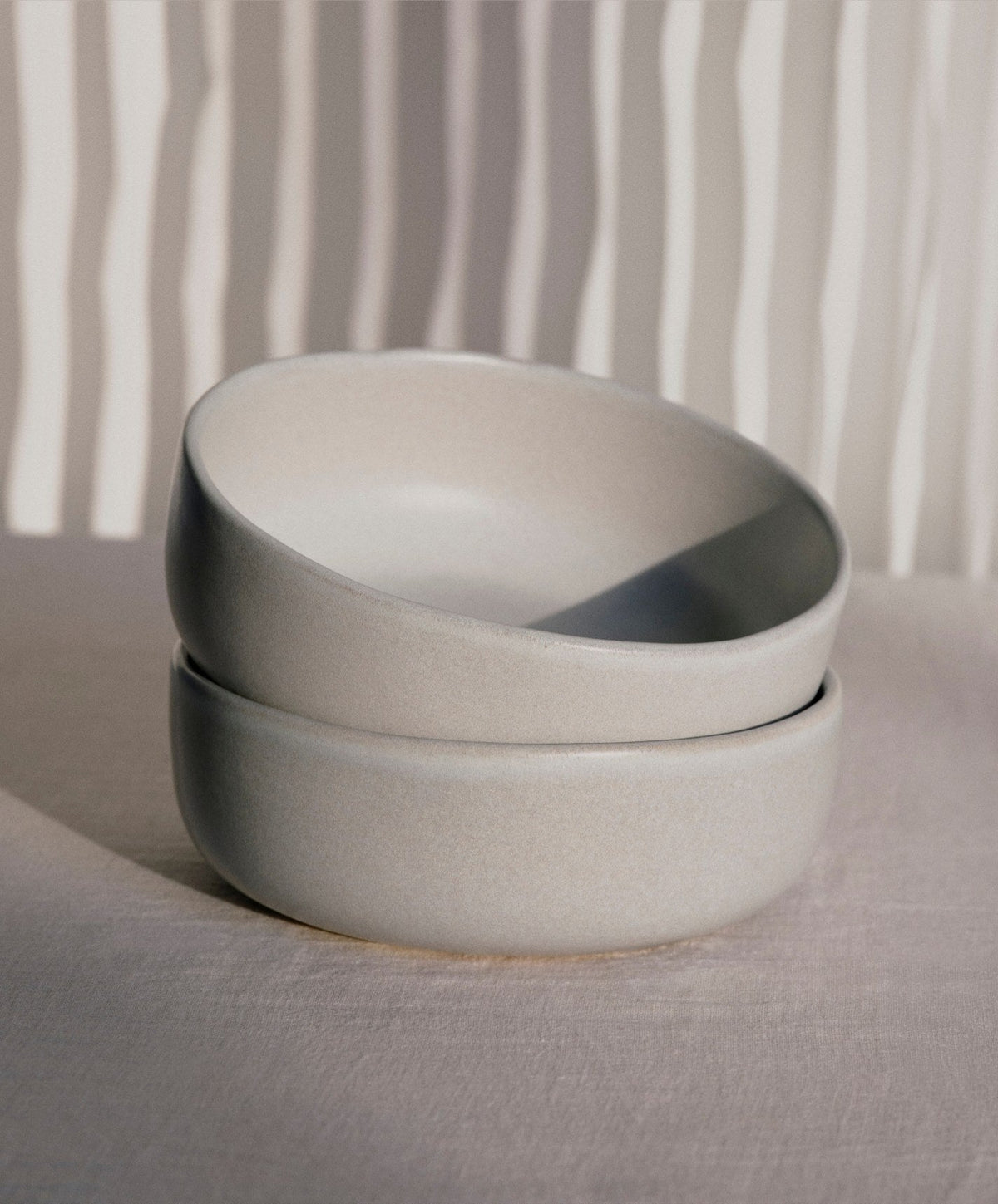 Cereal Bowls by Fable Home, shown in Stone Blue.