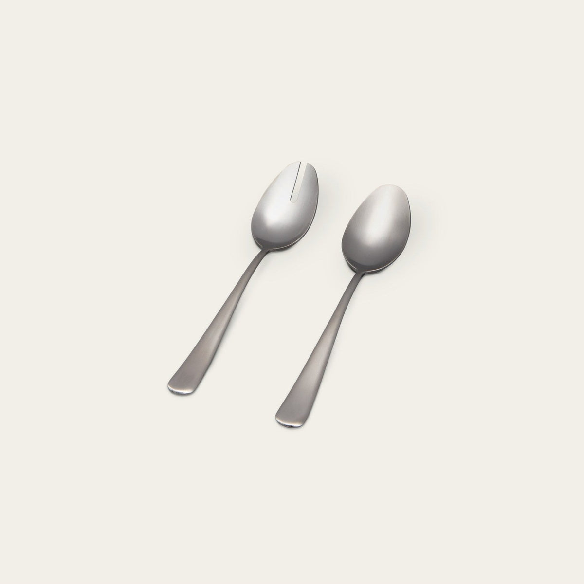 Serving Spoons by Fable Home, shown in Matte Silver.