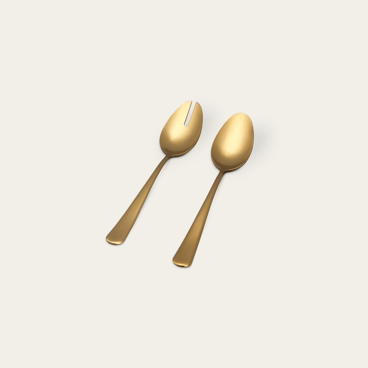 Serving Spoons by Fable Home, shown in Matte Gold.