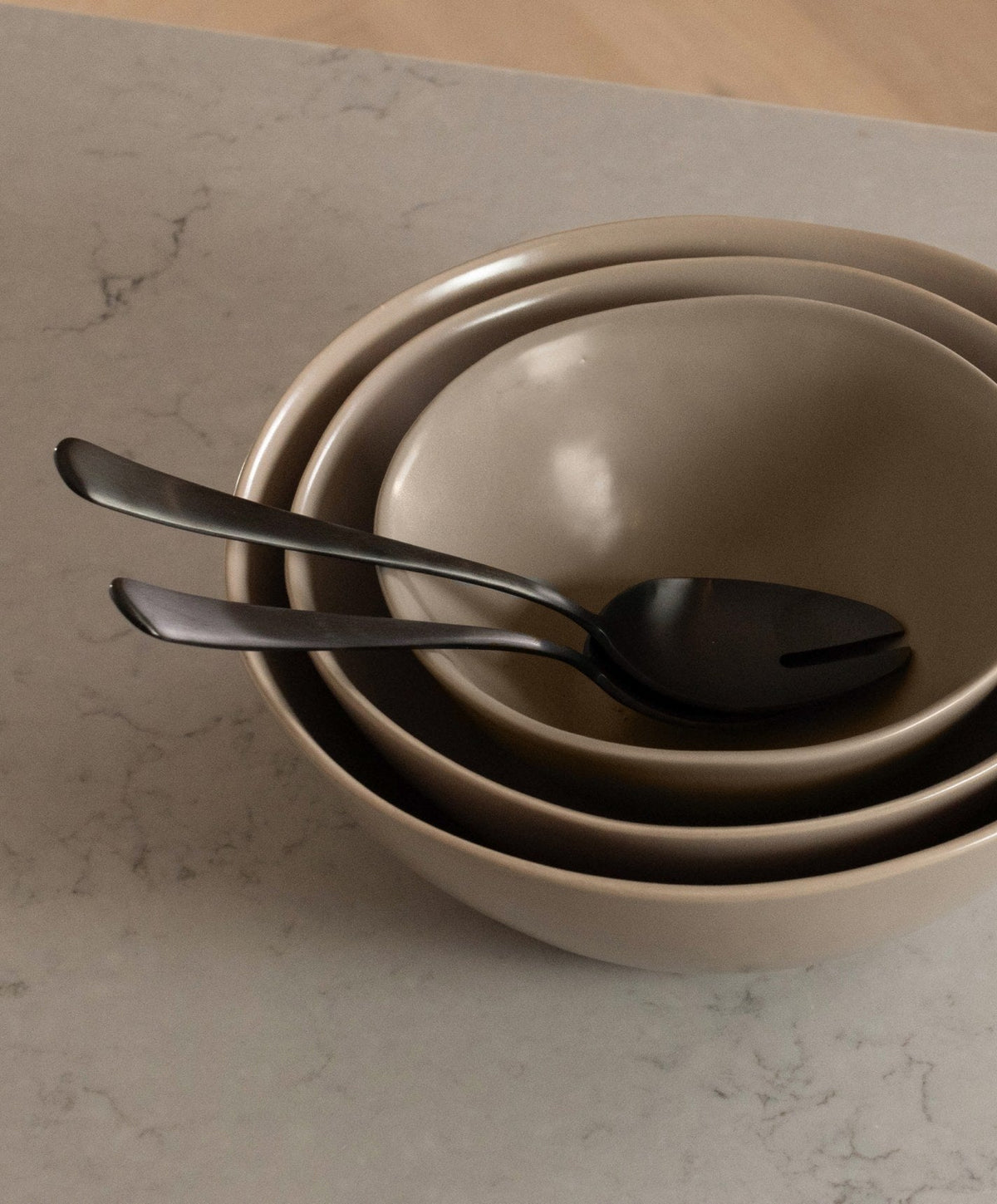 Serving Spoons by Fable Home, shown in Matte Black.