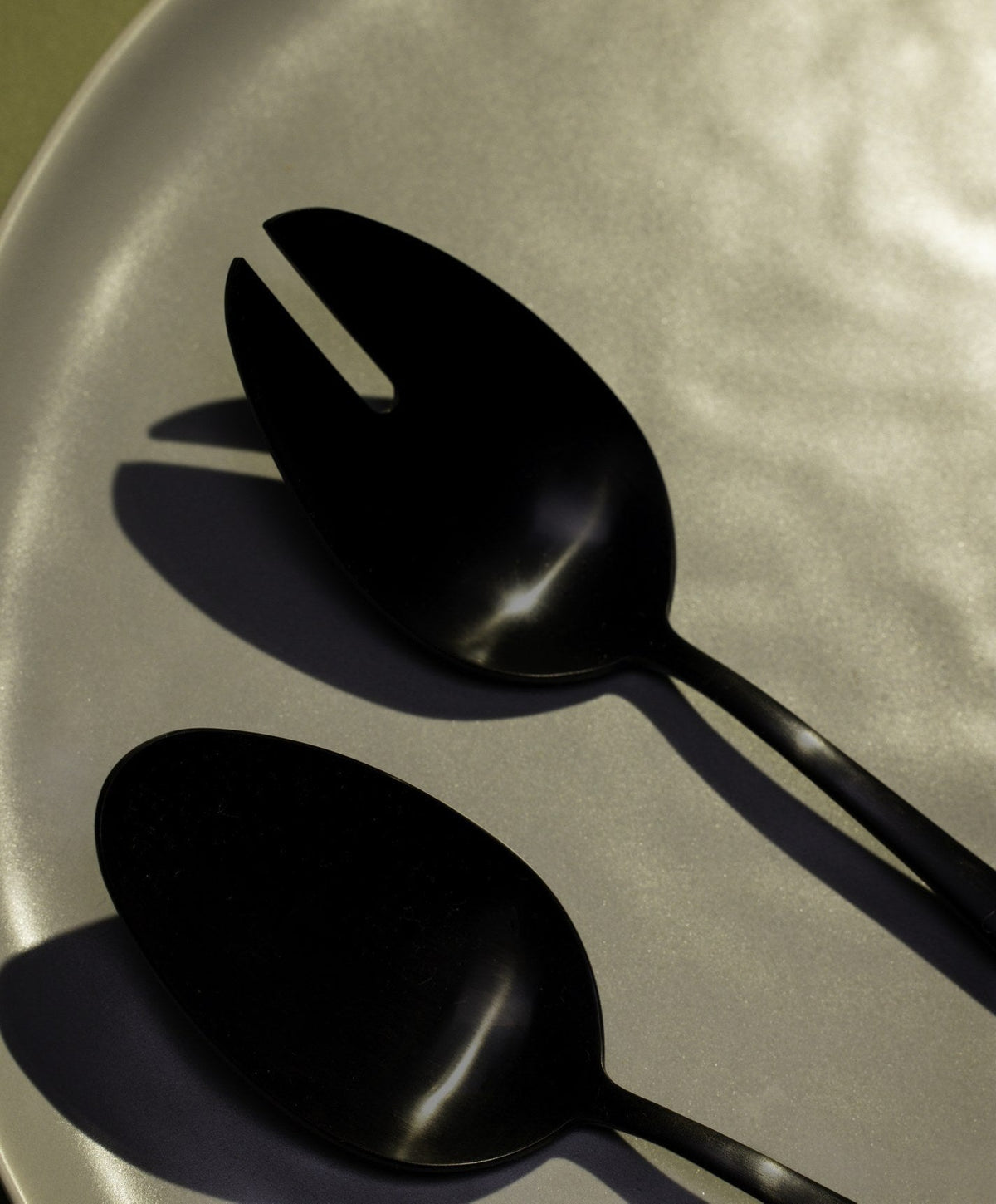 Serving Spoons by Fable Home, shown in Matte Black.