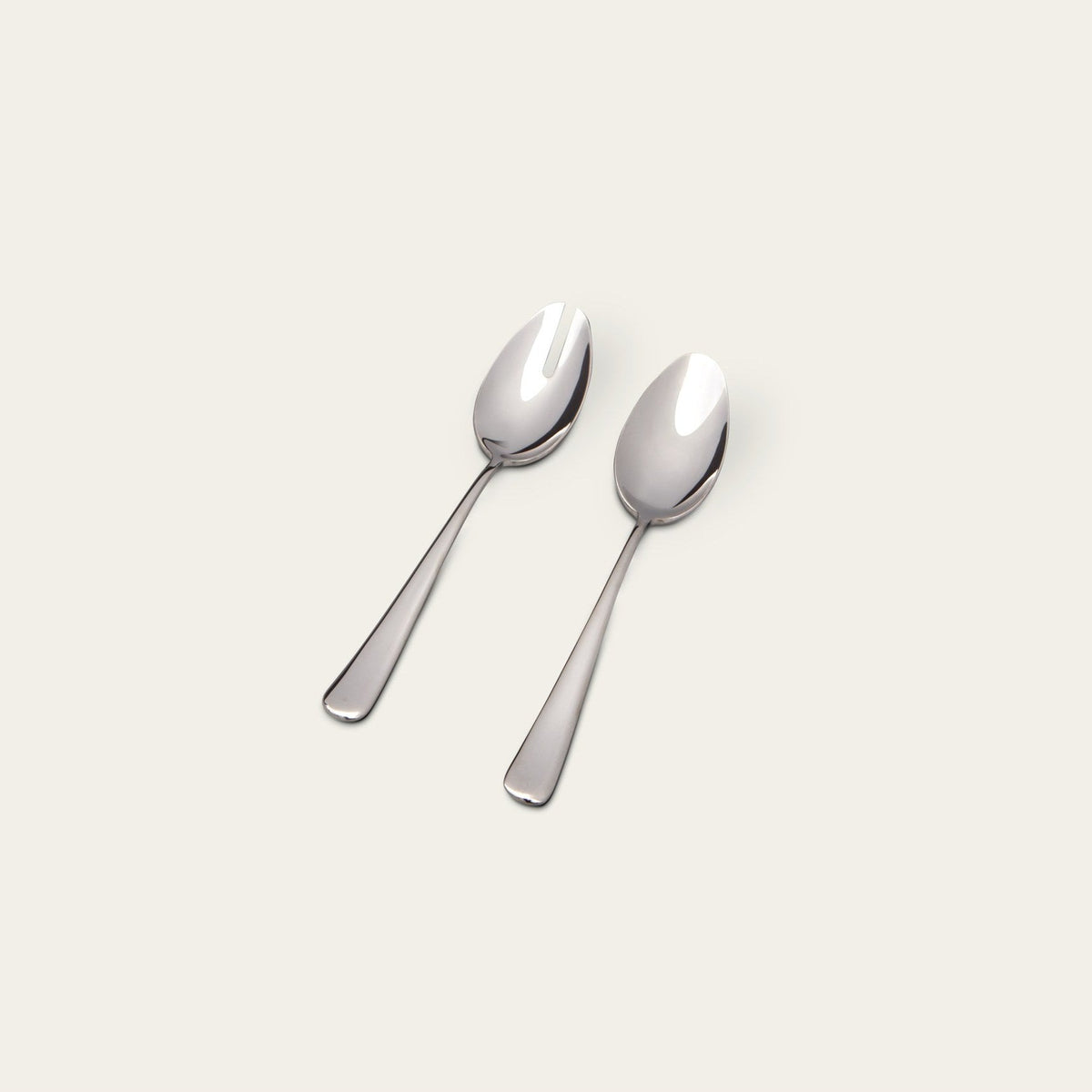 Serving Spoons by Fable Home, shown in Polished Silver.