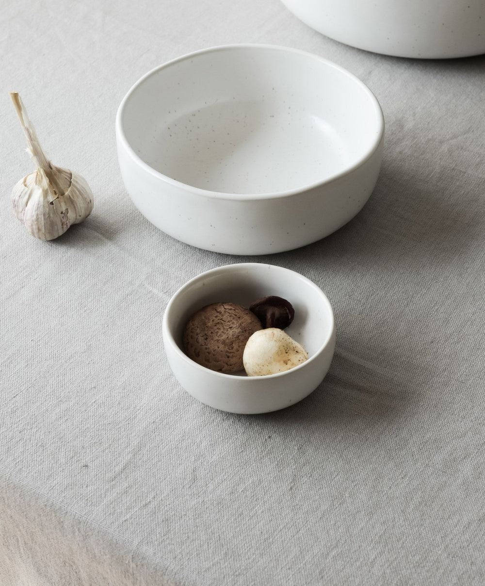Everything Bowls by Fable Home, shown in Speckled White.