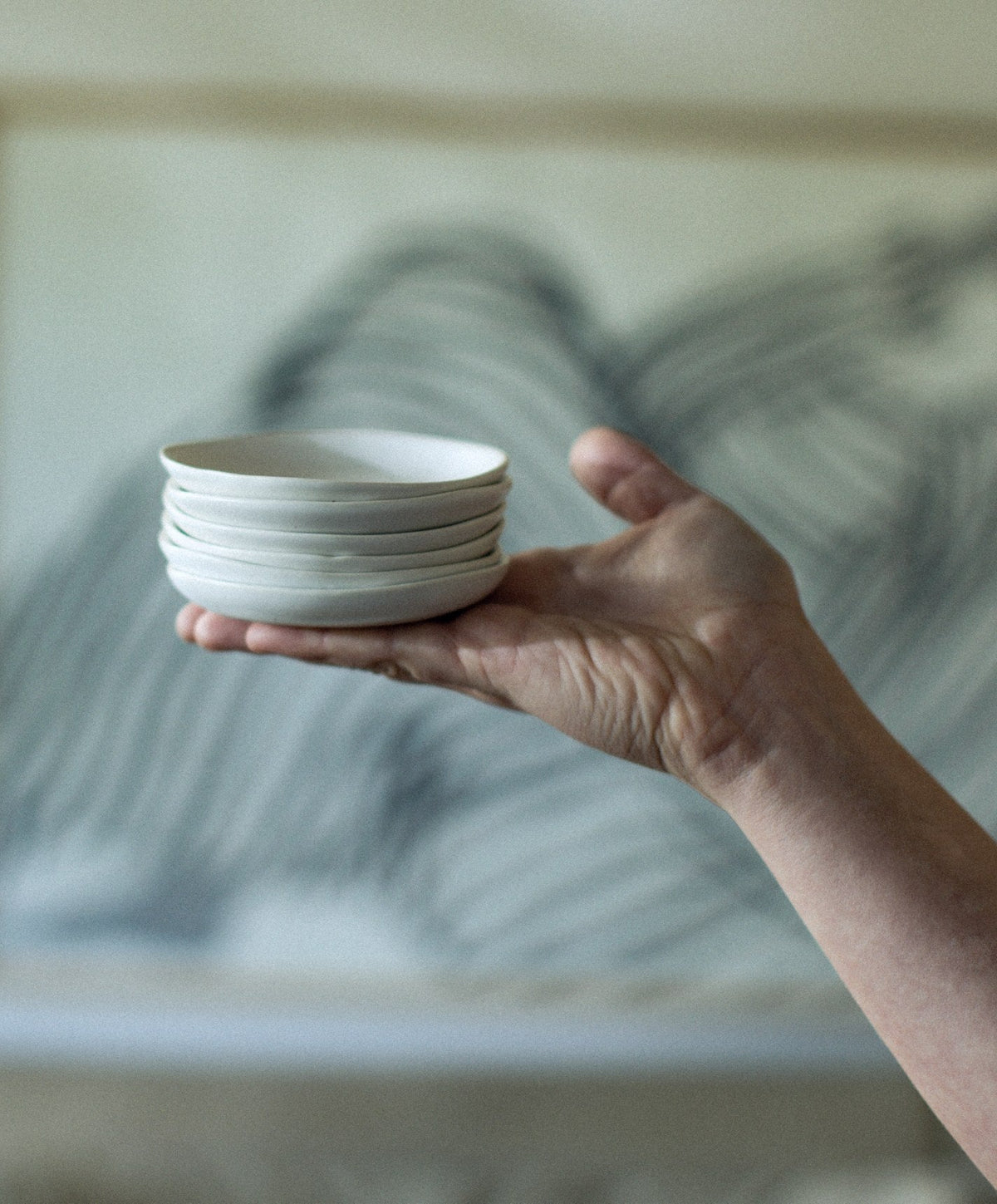 Little Plates by Fable Home, shown in Speckled White.