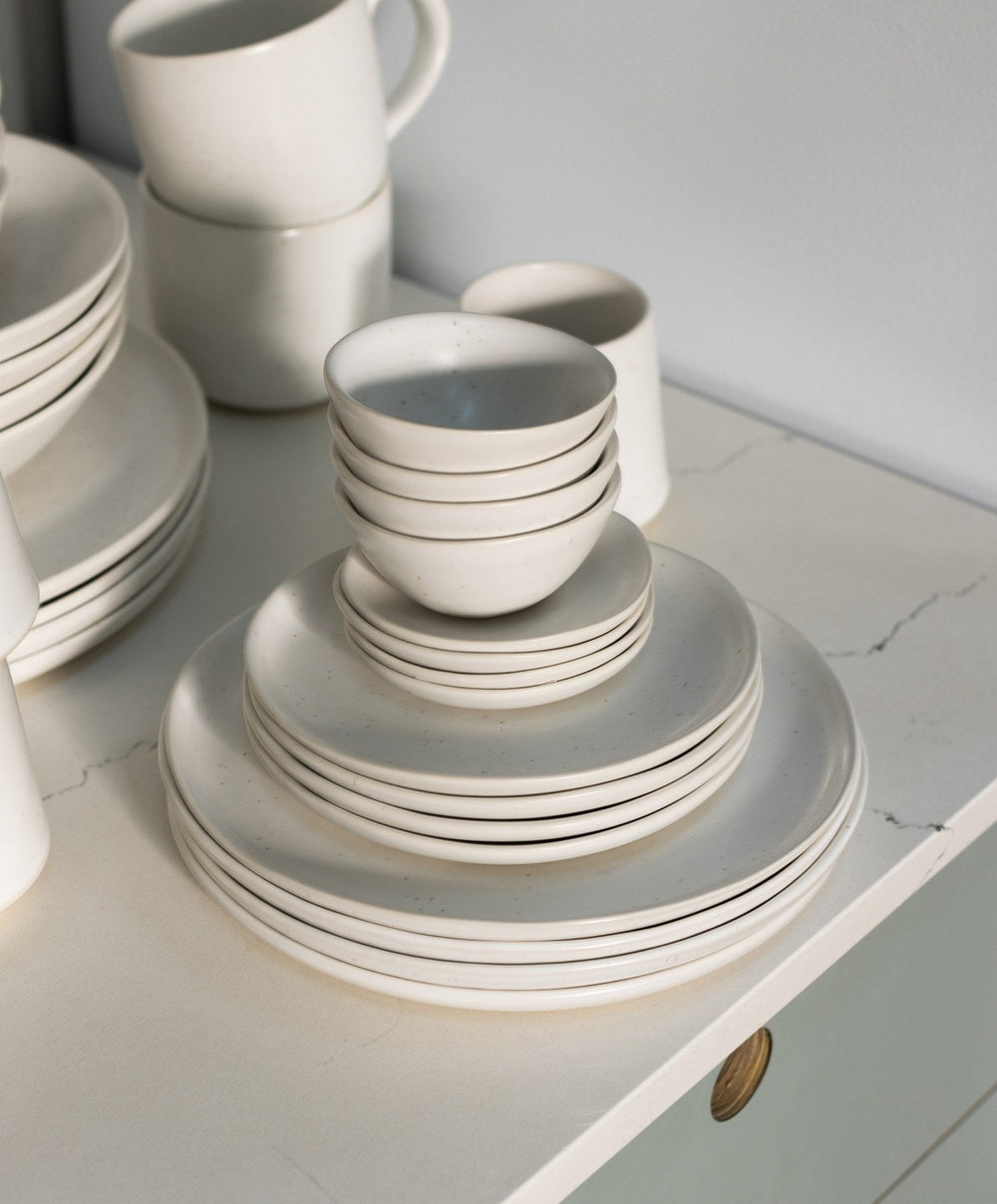 Little Plates by Fable Home, shown in Speckled White.