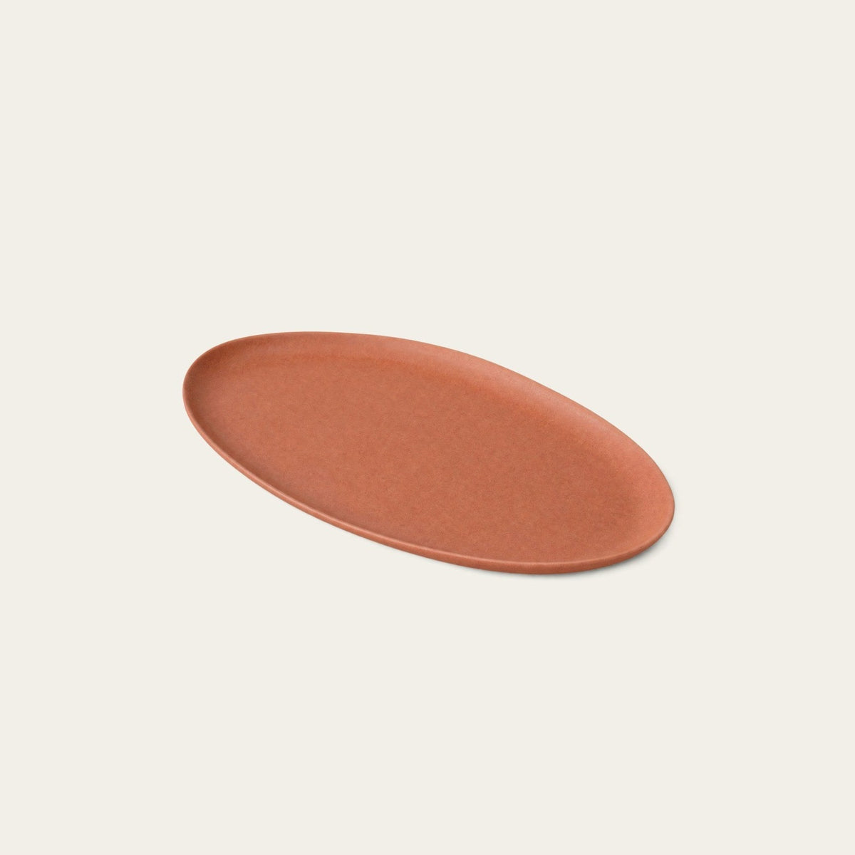 Oval Serving Platter by Fable Home, shown in Canyon Clay.