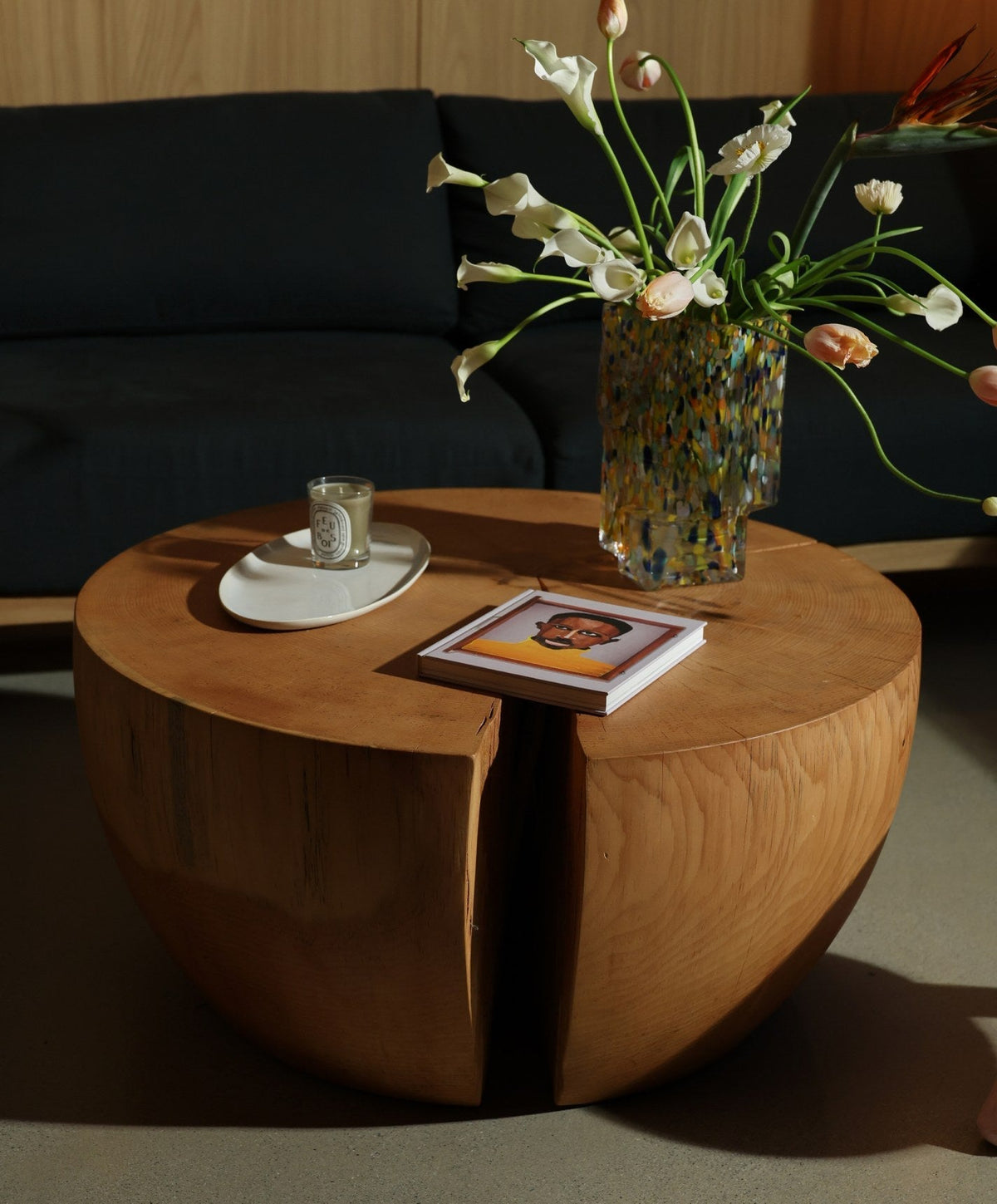 Oval Serving Platter by Fable Home, shown in Pearl White.