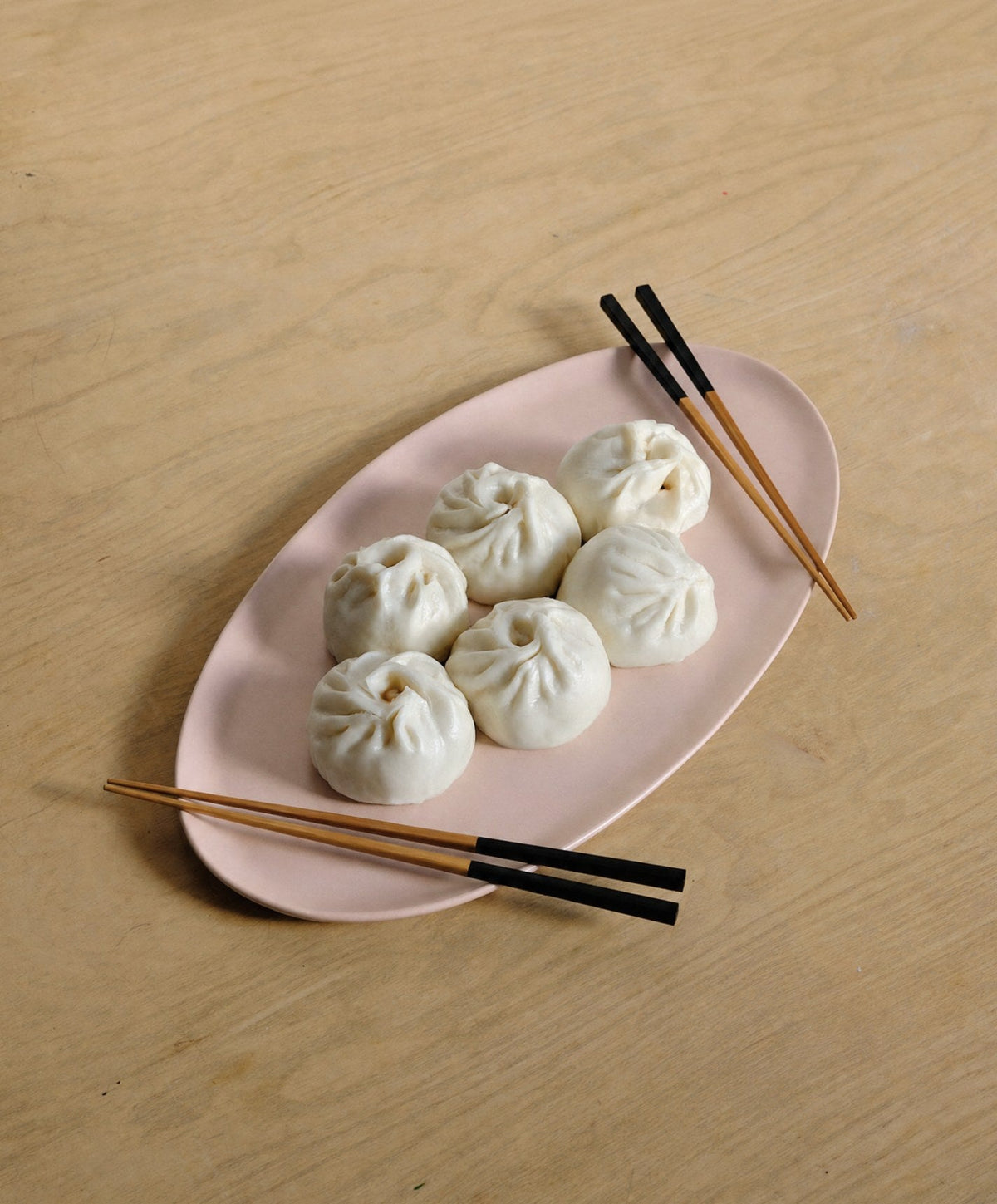 Oval Serving Platter by Fable Home, shown in Blush Pink.
