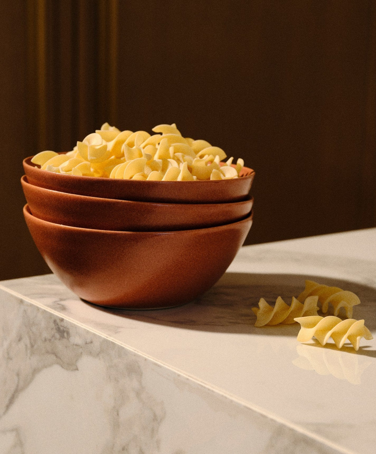 Breakfast Bowls by Fable Home, shown in Canyon Clay.