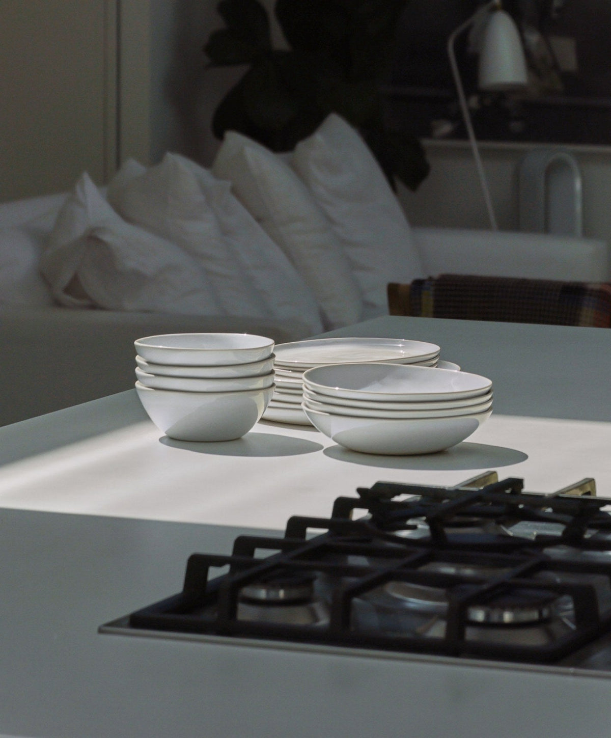 Breakfast Bowls by Fable Home, shown in Pearl White.