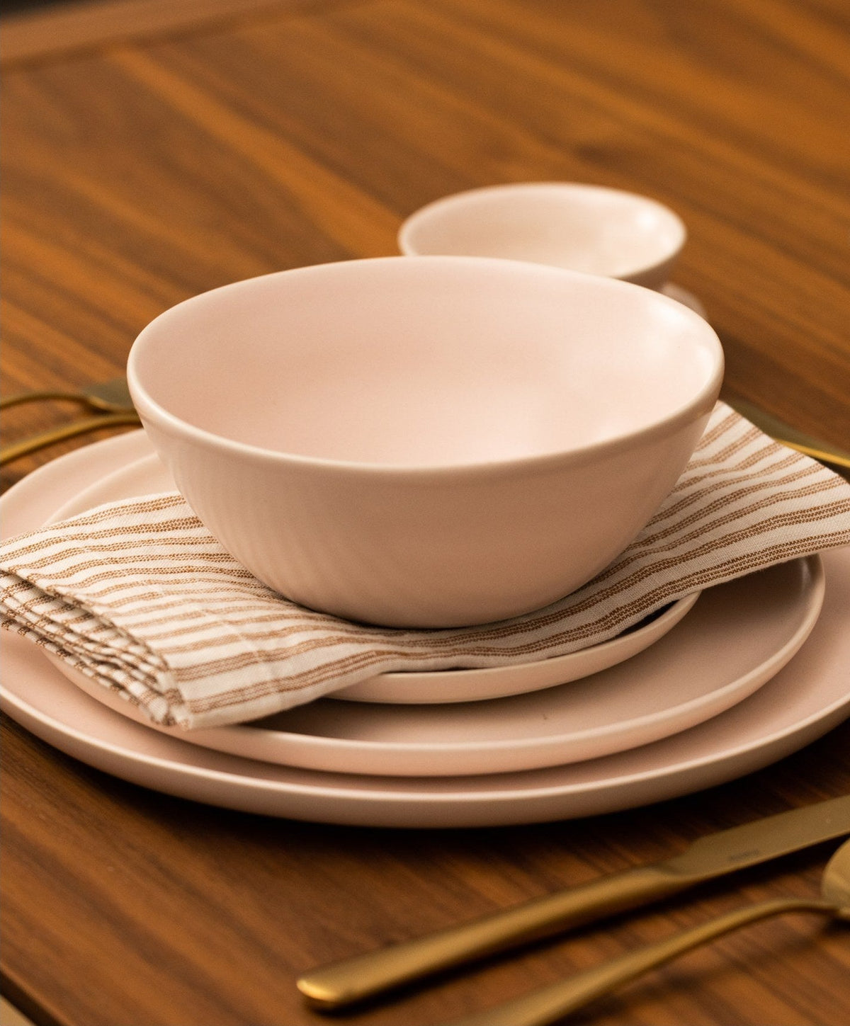 Breakfast Bowls by Fable Home, shown in Blush Pink.