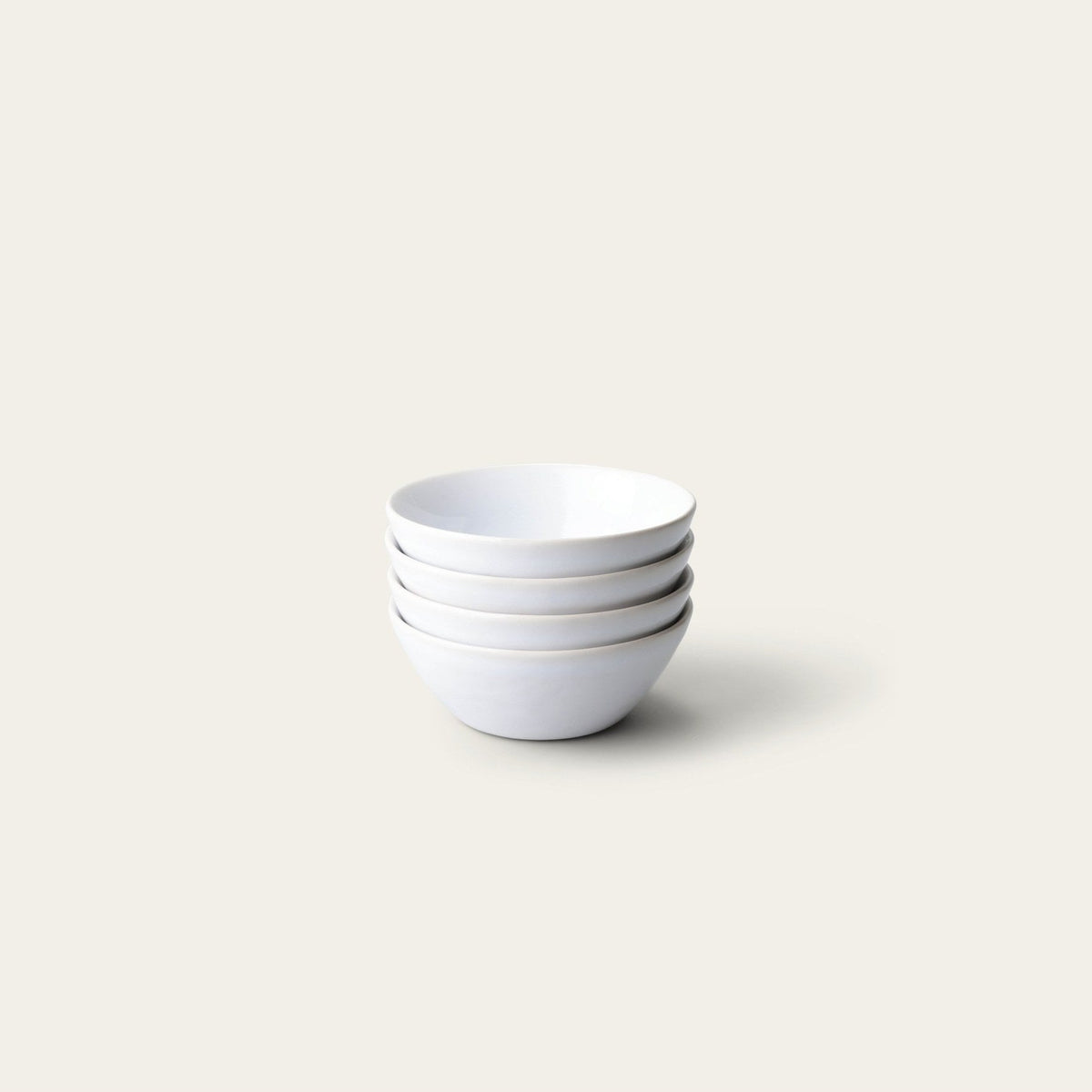 Dessert Bowls by Fable Home, shown in Pearl White.