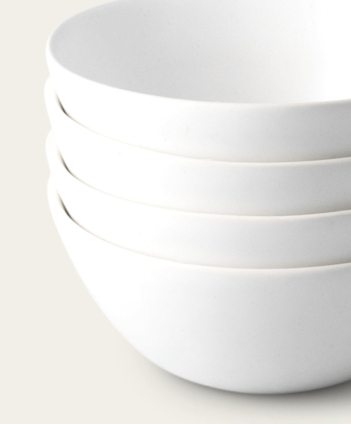 Dessert Bowls by Fable Home, shown in Cloud White.