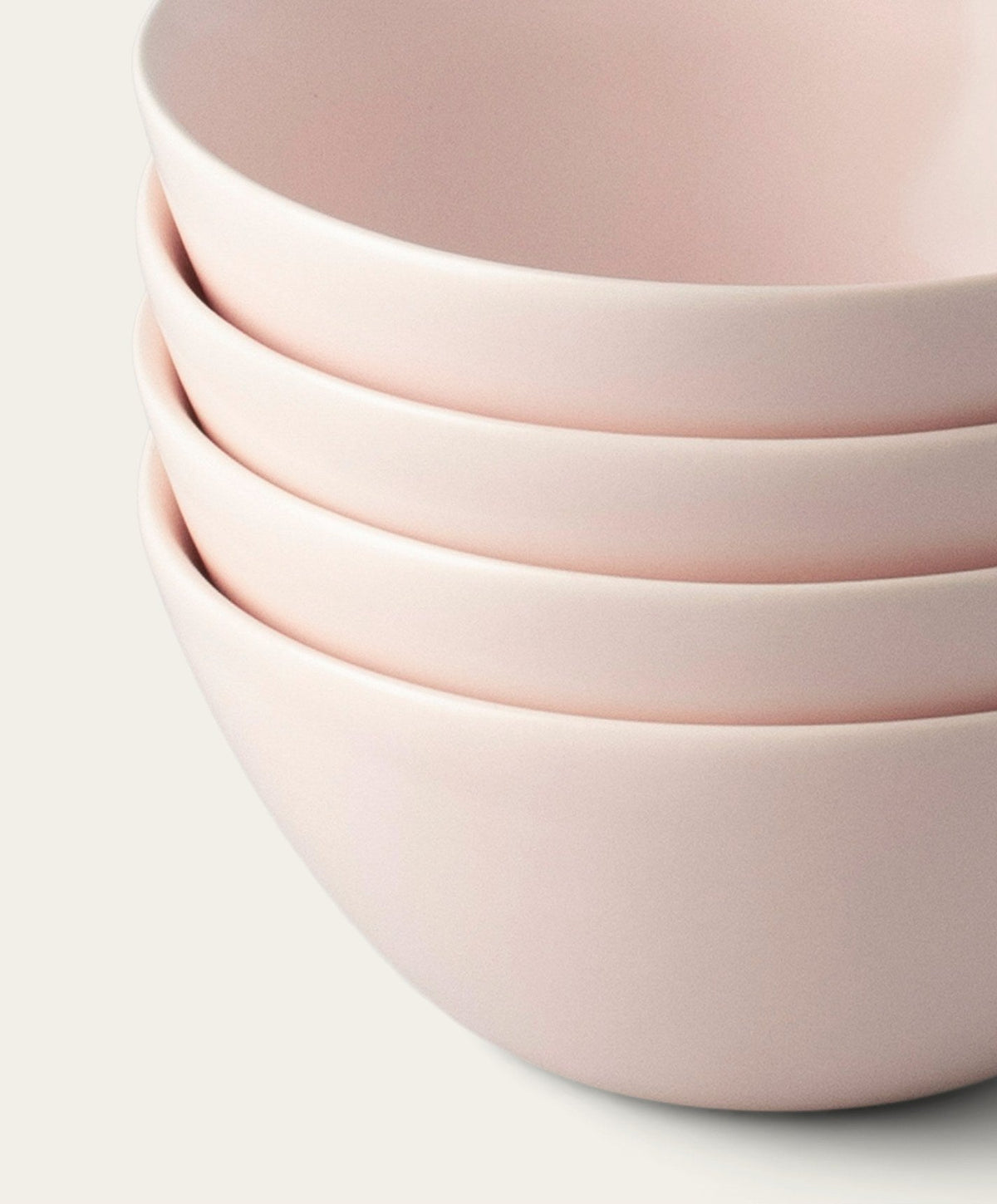 Dessert Bowls by Fable Home, shown in Blush Pink.