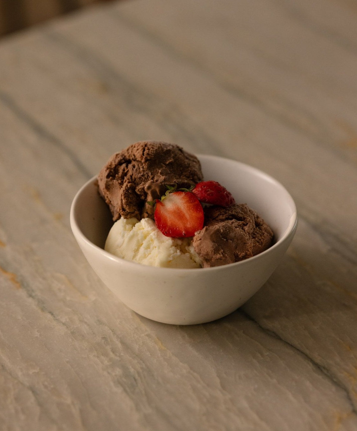 Dessert Bowls by Fable Home, shown in Speckled White.