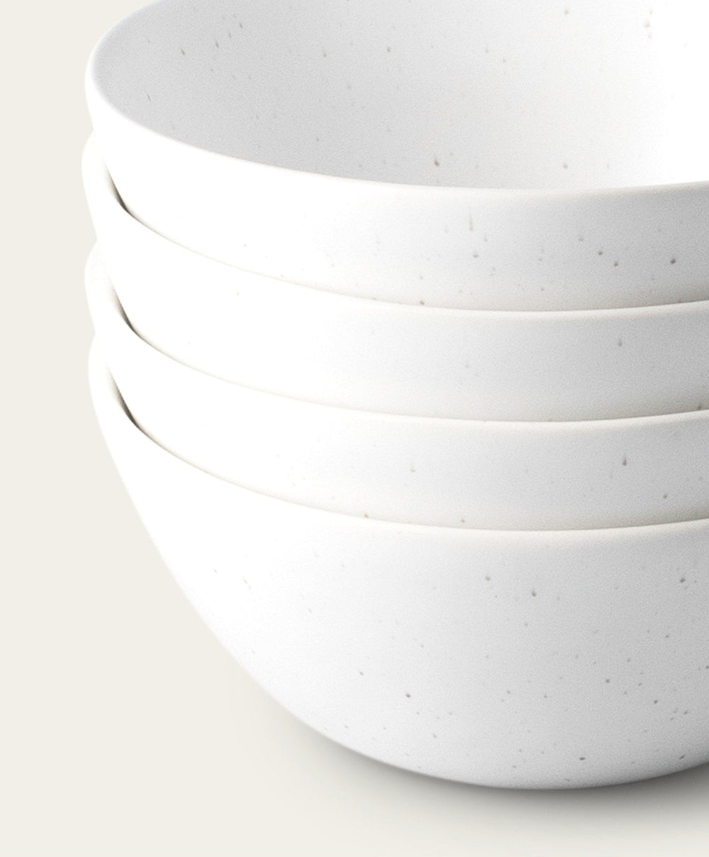 Dessert Bowls by Fable Home, shown in Speckled White.