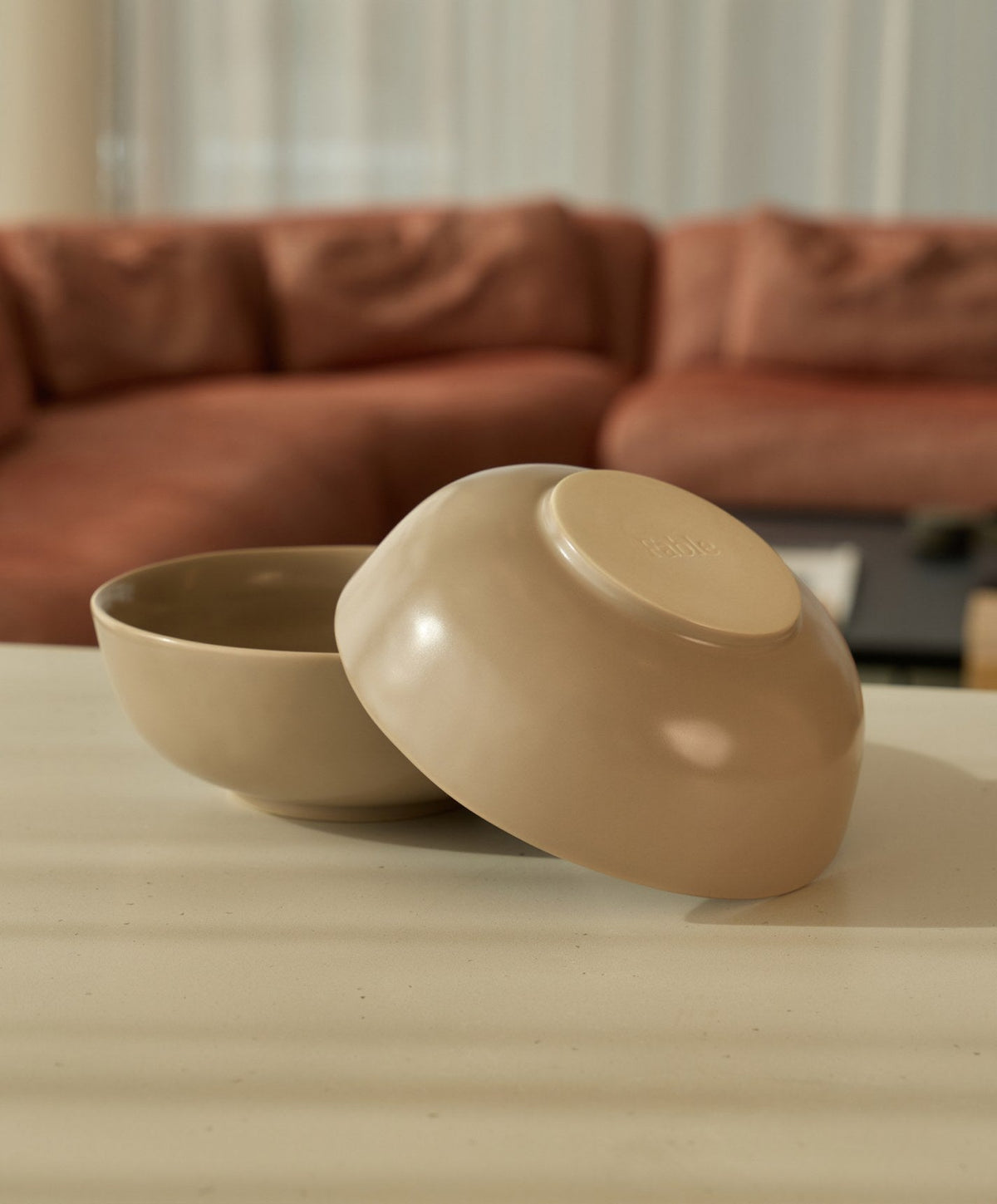 Ramen Bowls by Fable Home, shown in Desert Taupe.