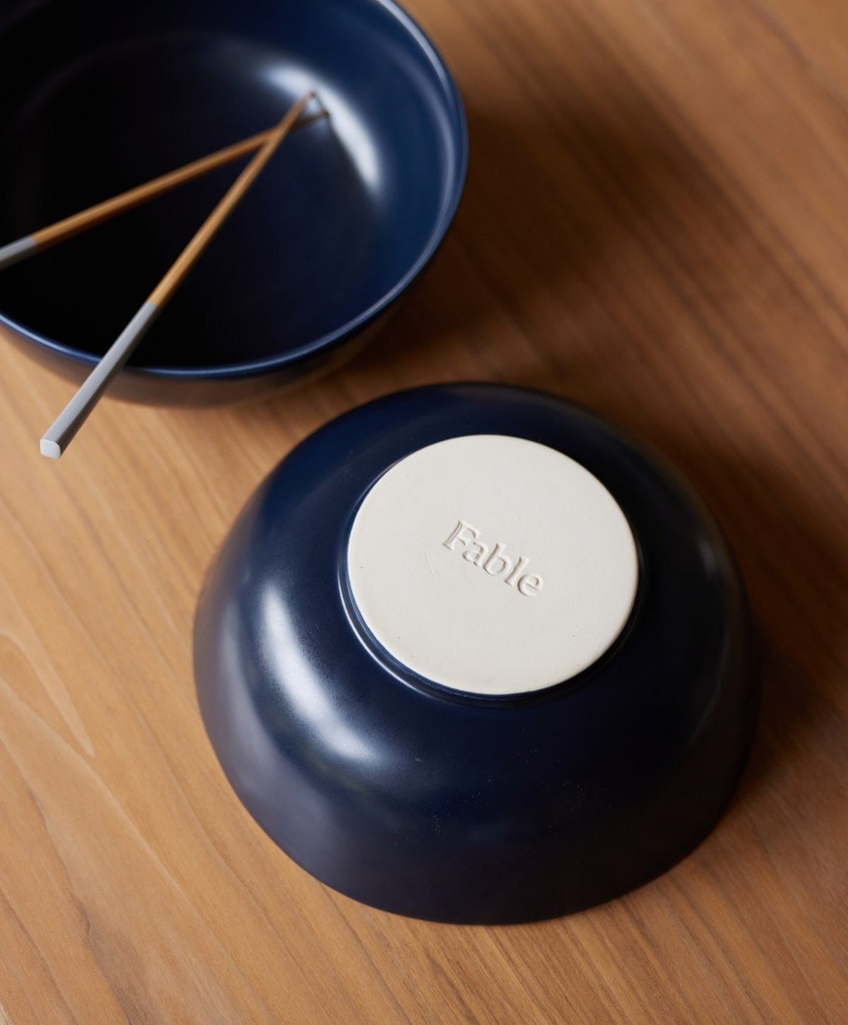 Ramen Bowls by Fable Home, shown in Midnight Blue.