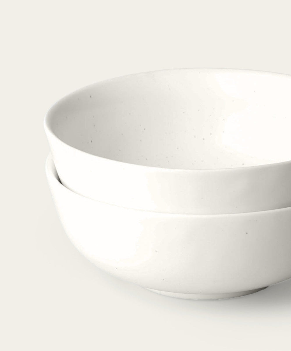 Ramen Bowls by Fable Home, shown in Speckled White.