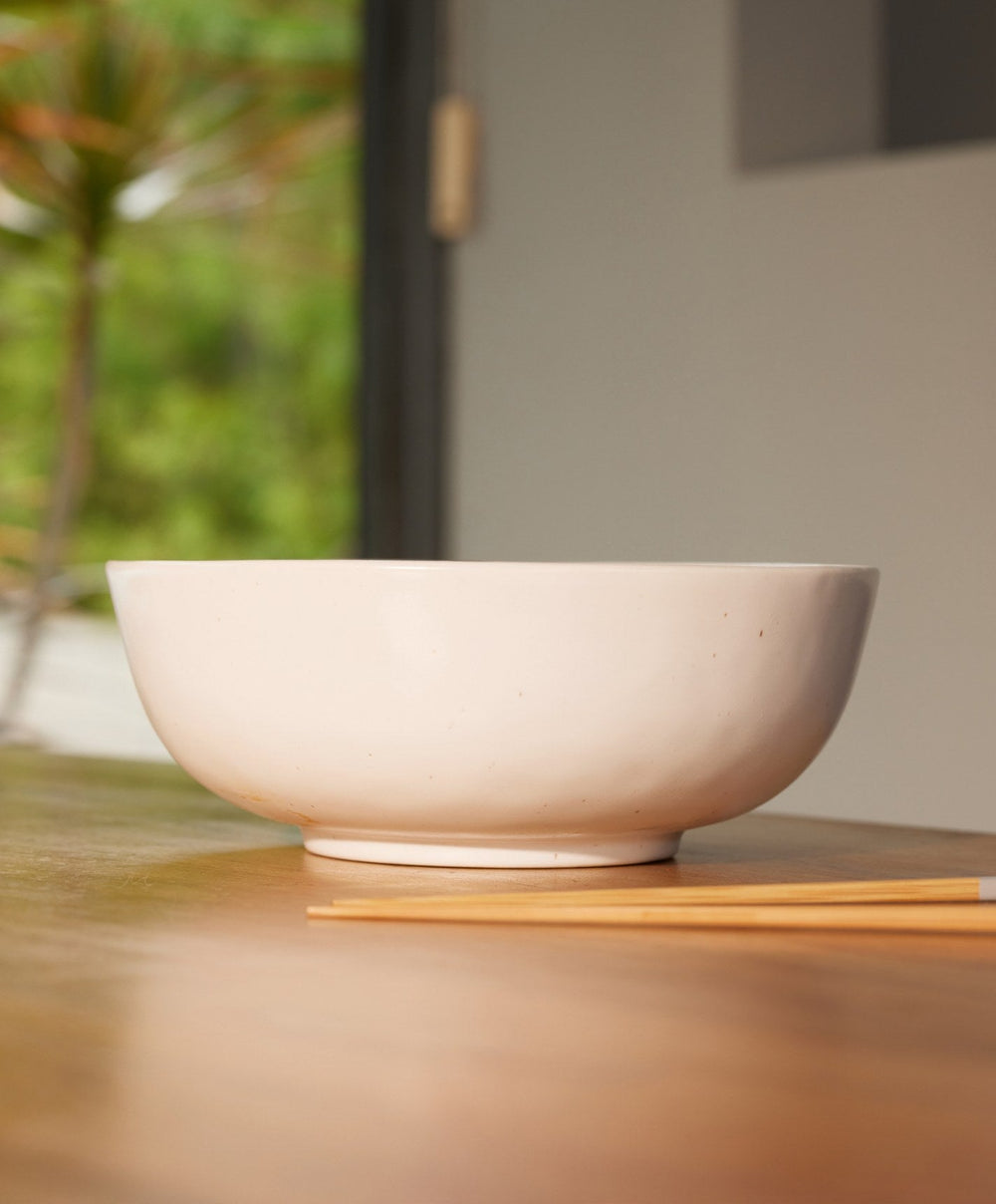 Ramen Bowls by Fable Home, shown in Speckled White.