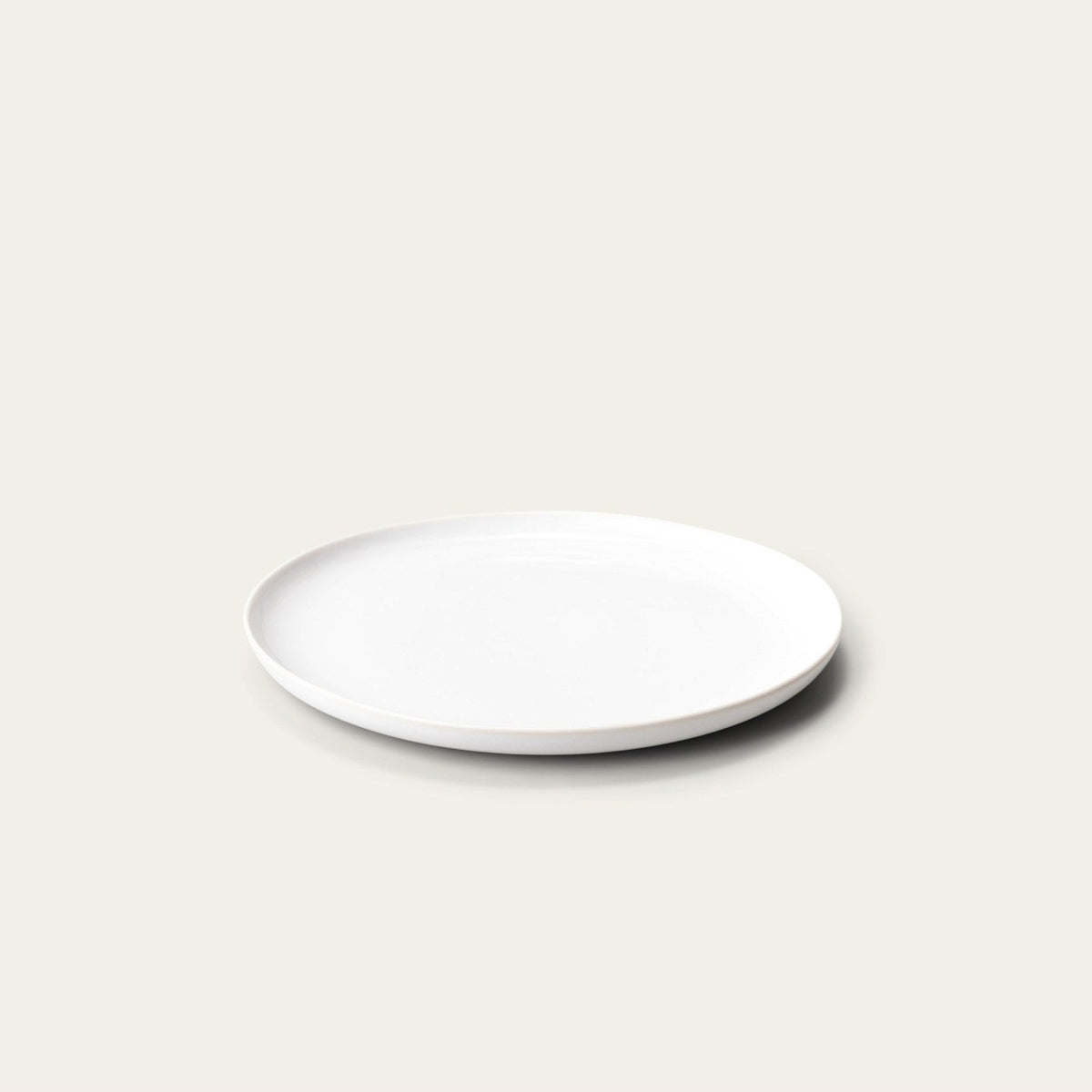 Single Lunch Plate by Fable Home, shown in Pearl White.
