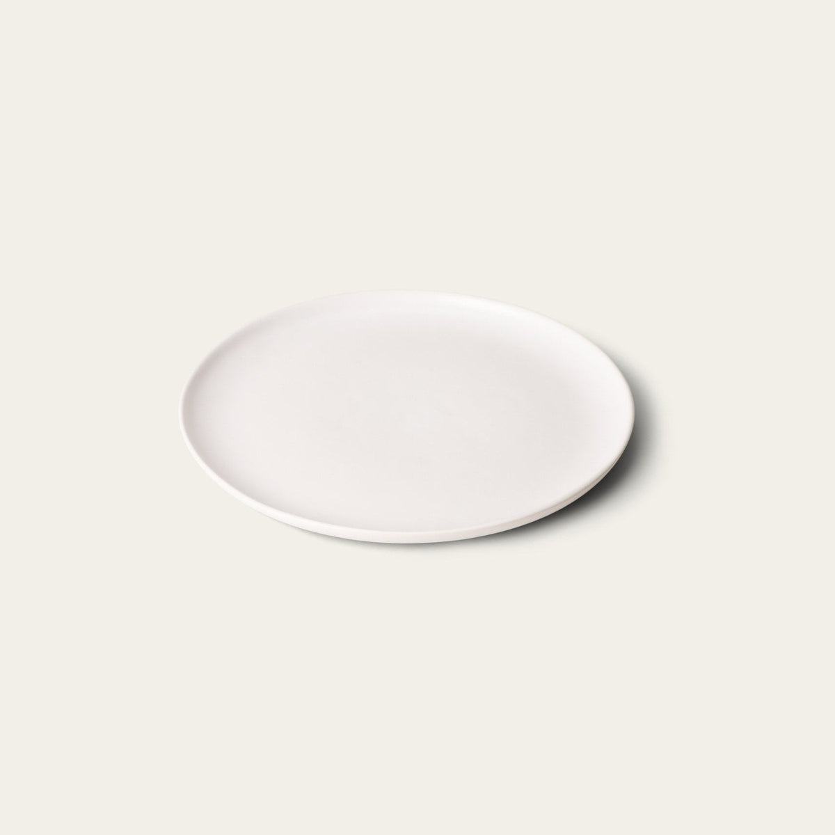 Single Lunch Plate by Fable Home, shown in Cloud White.