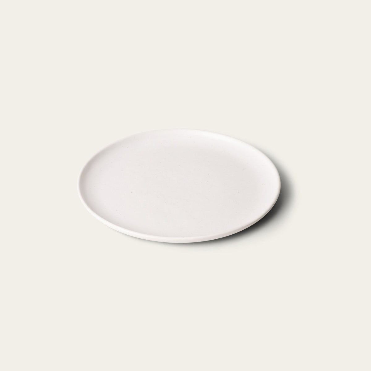 Single Lunch Plate by Fable Home, shown in Speckled White.