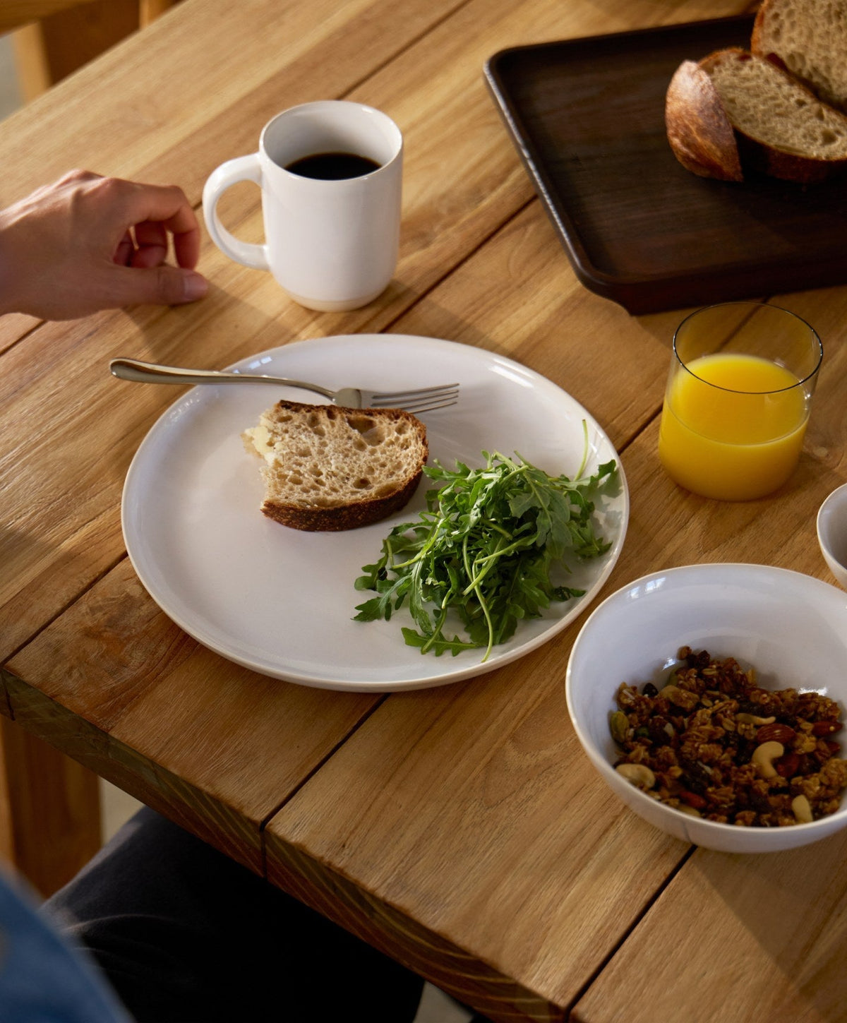 Salad Plates by Fable Home, shown in Pearl White.