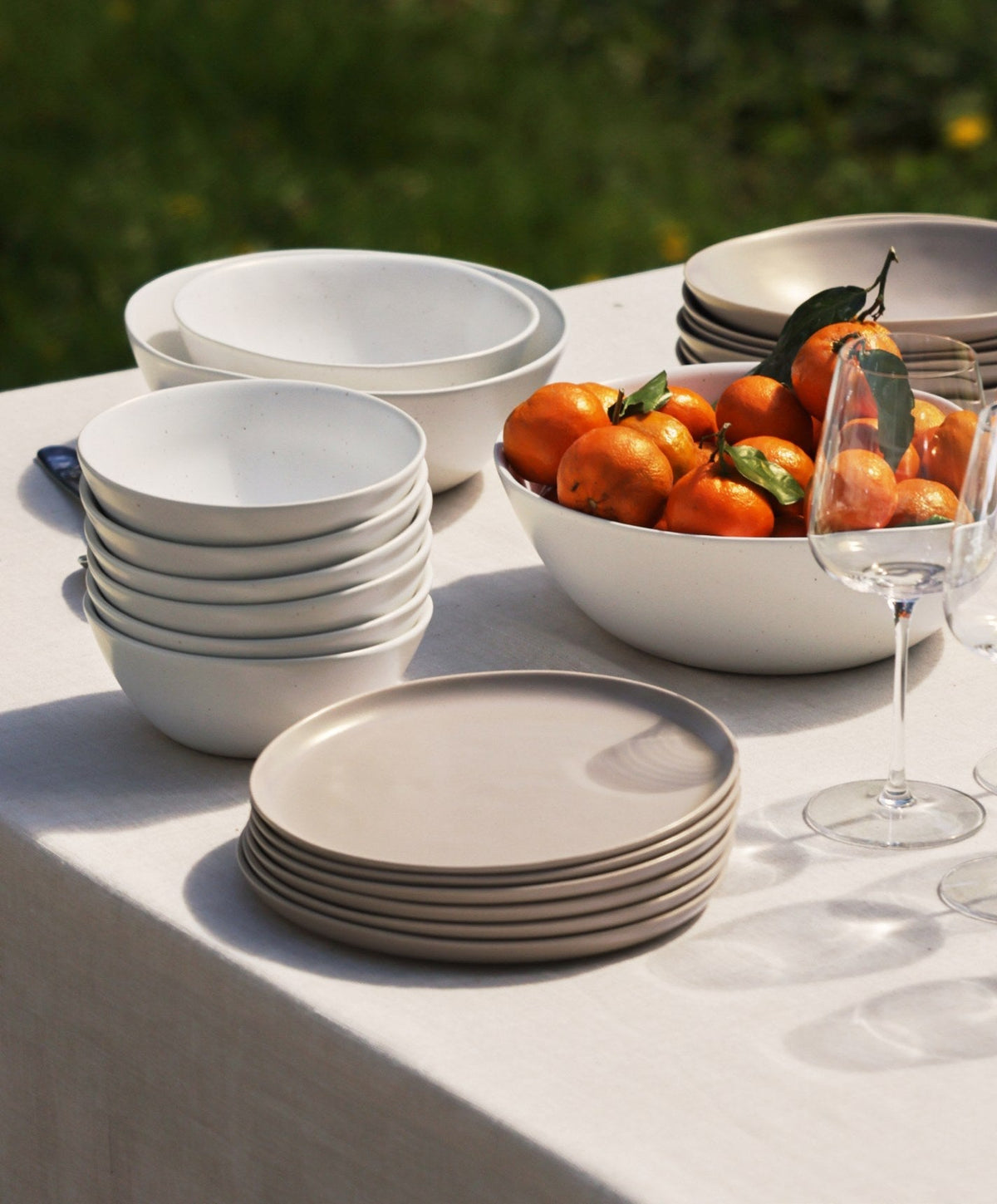 Salad Plates by Fable Home, shown in Desert Taupe.