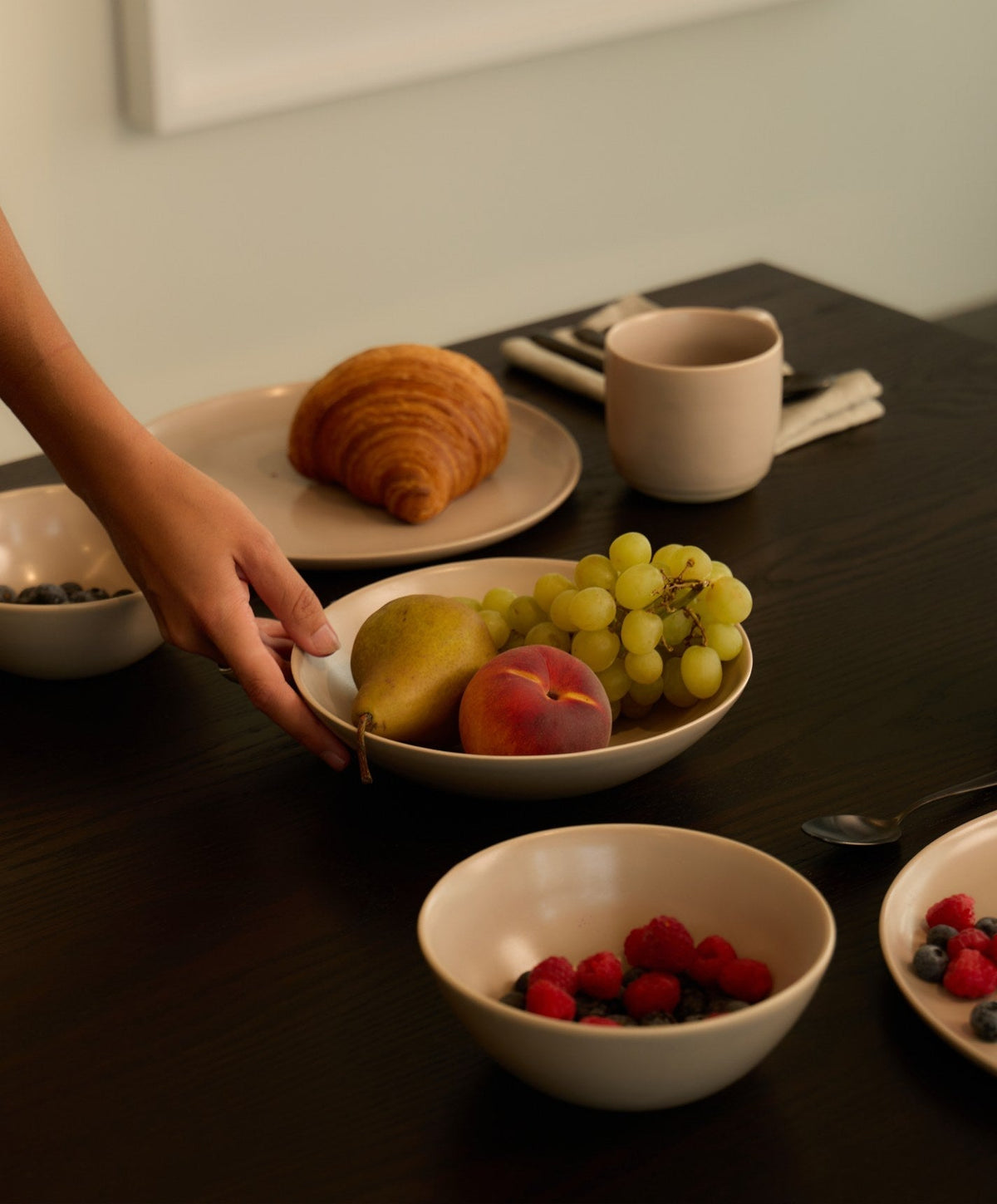 Pasta Bowls by Fable Home, shown in Desert Taupe.