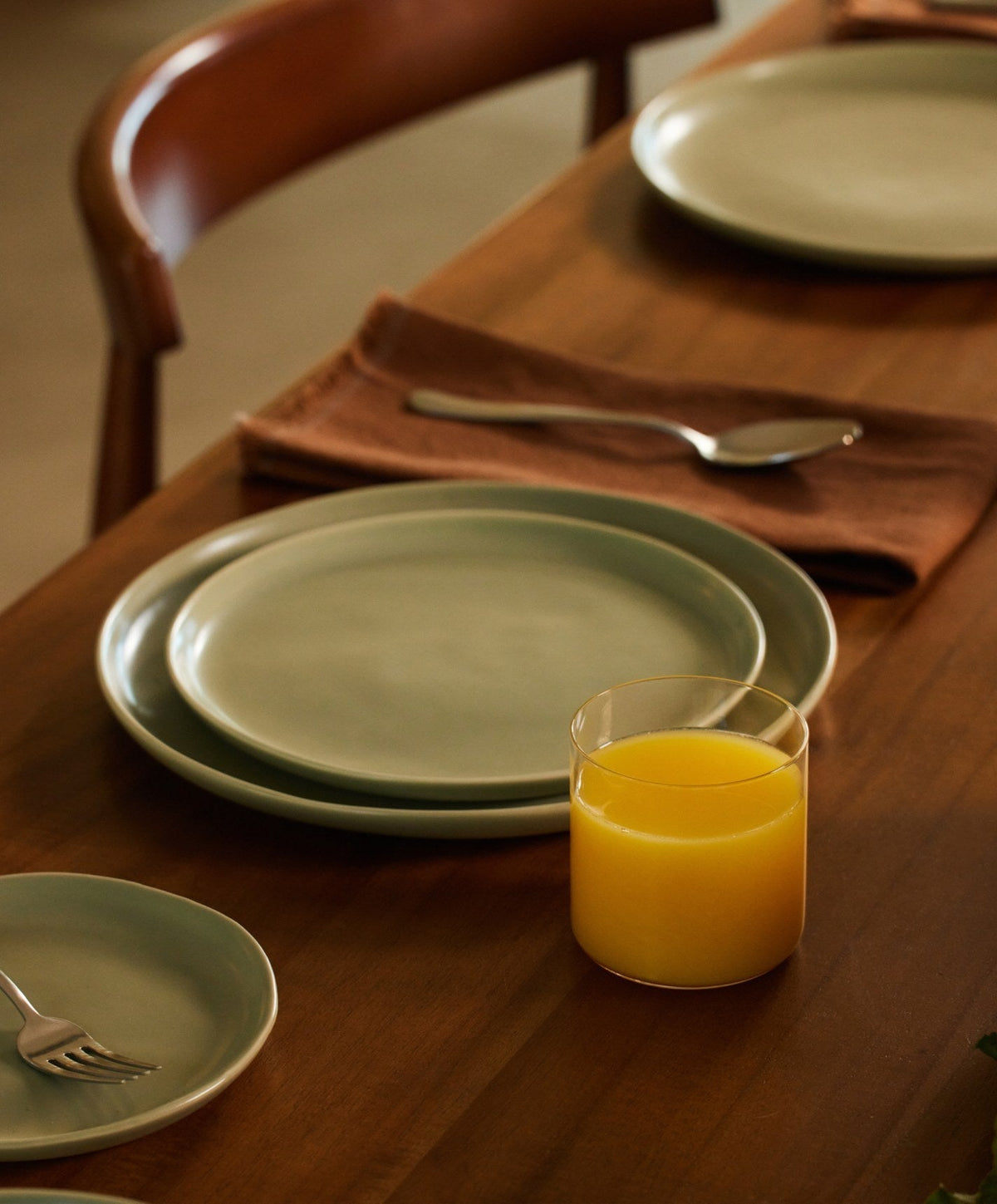 Salad Plates by Fable Home, shown in Beachgrass Green.
