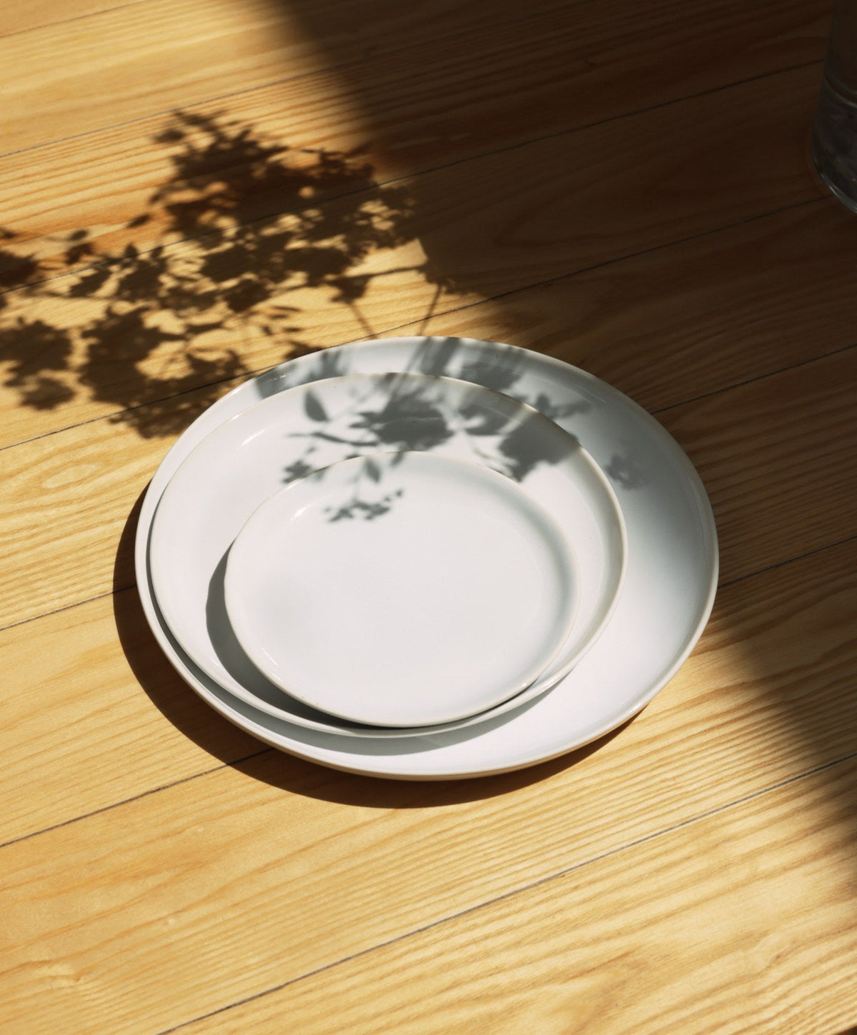 Dinner Plates by Fable Home, shown in Pearl White.