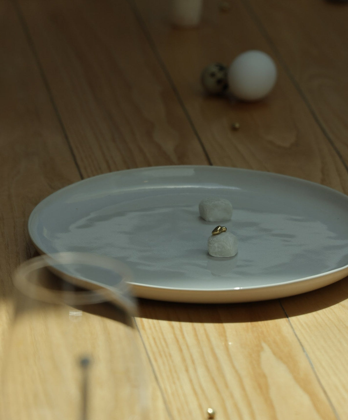 Dinner Plates by Fable Home, shown in Pearl White.