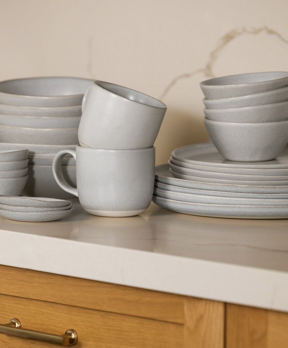 Dinner Plates by Fable Home, shown in Stone Blue.