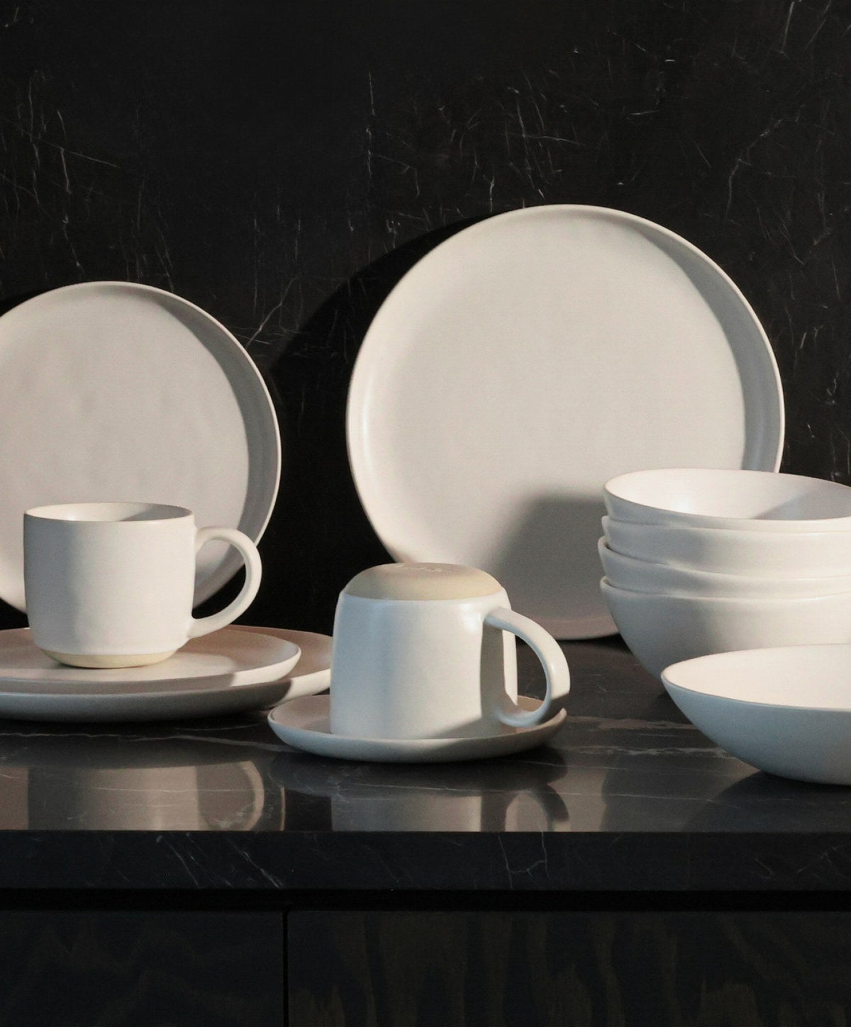 Dinner Plates by Fable Home, shown in Cloud White.