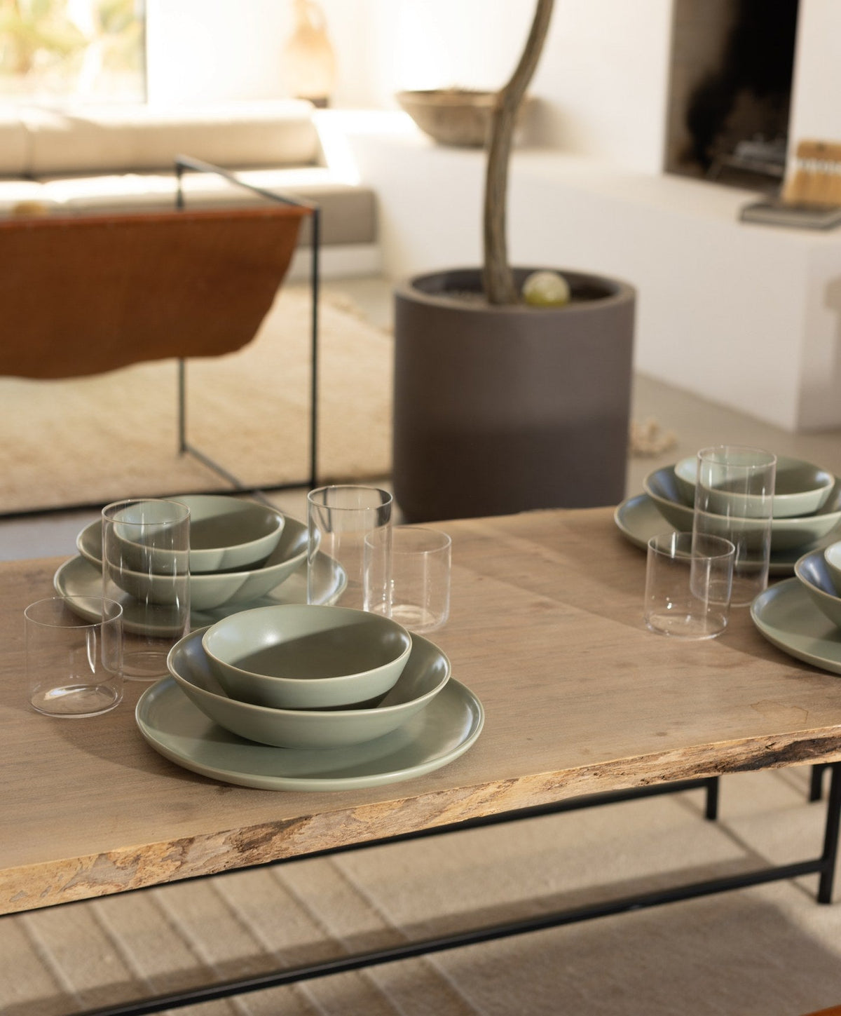 Dinner Plates by Fable Home, shown in Beachgrass Green.