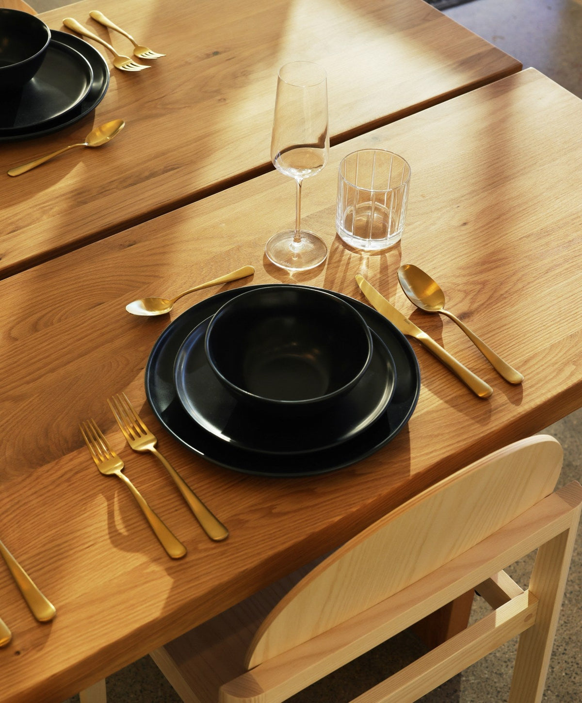 Dinner Plates by Fable Home, shown in Midnight Blue.