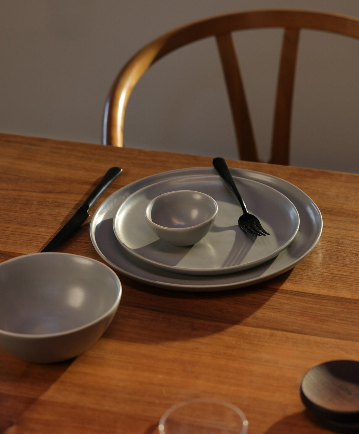 Dinner Plates by Fable Home, shown in Dove Gray.