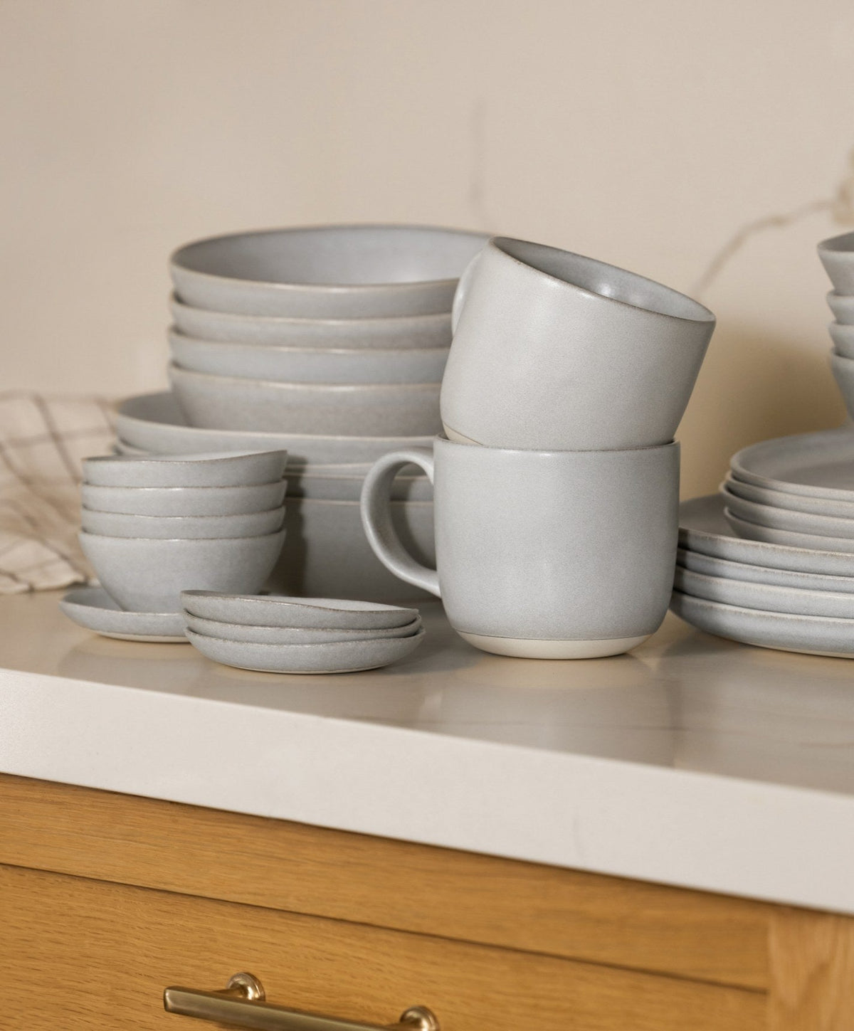 Little Bowls by Fable Home, shown in Stone Blue.