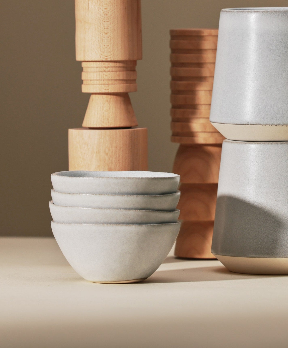 Little Bowls by Fable Home, shown in Stone Blue.