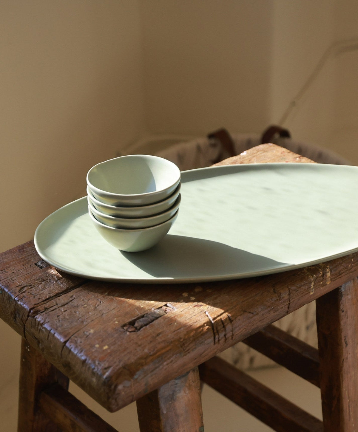 Little Bowls by Fable Home, shown in Beachgrass Green.