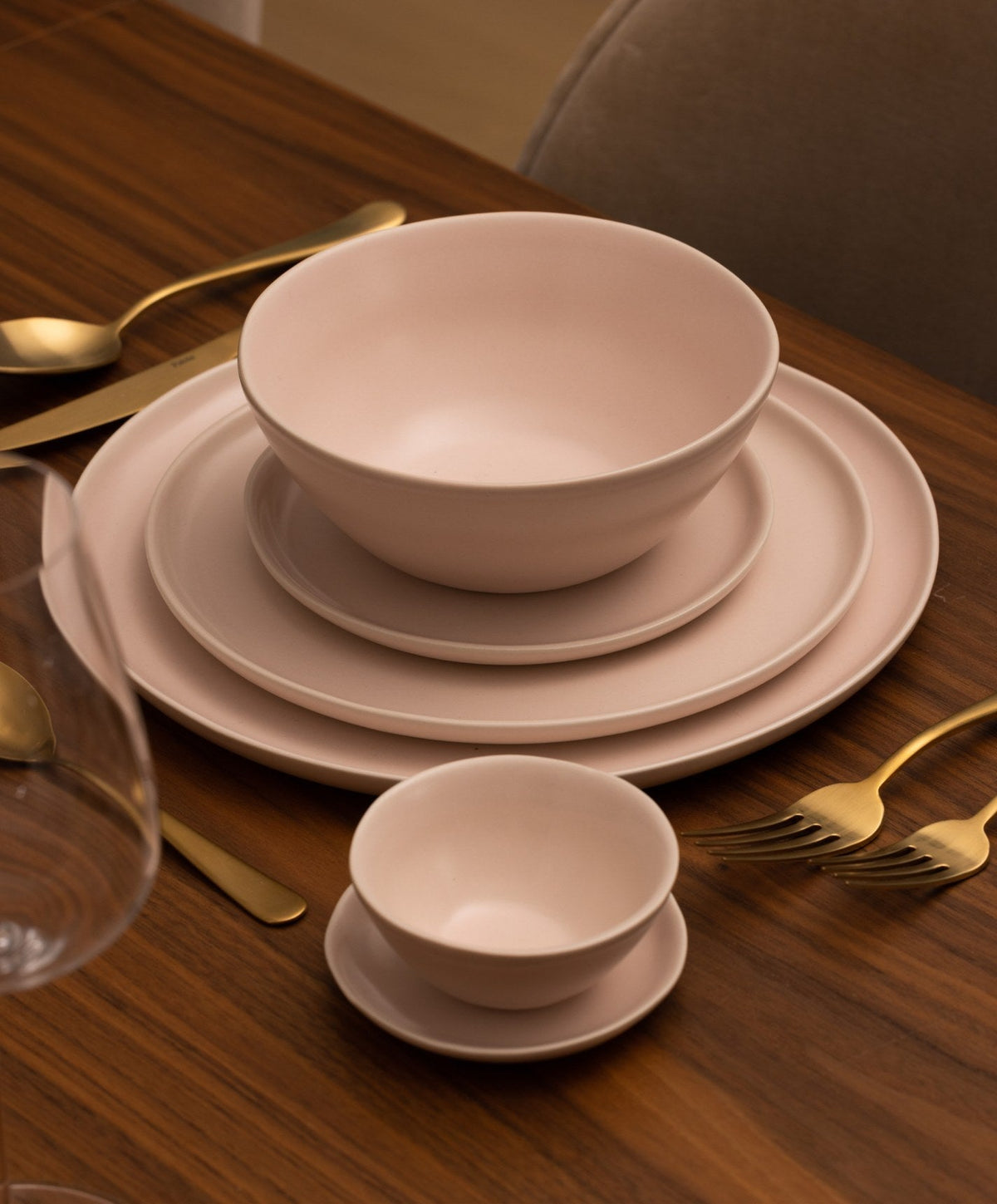 Dinner Plates by Fable Home, shown in Blush Pink.