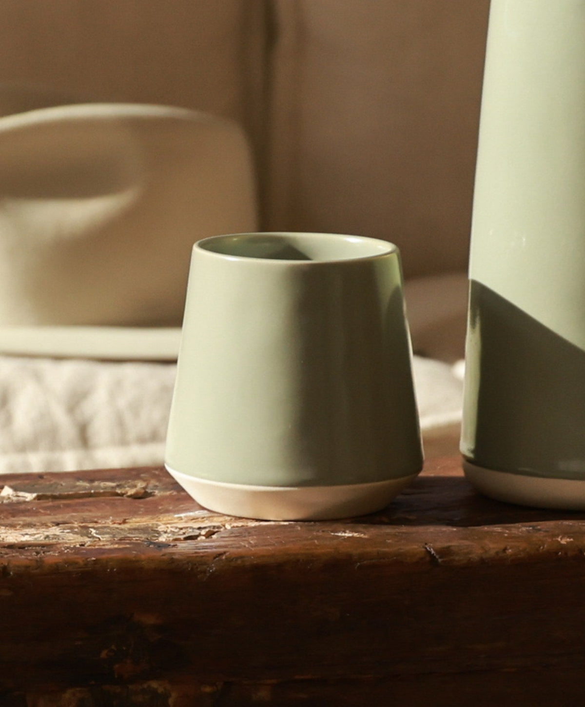 Cups by Fable Home, shown in Beachgrass Green.