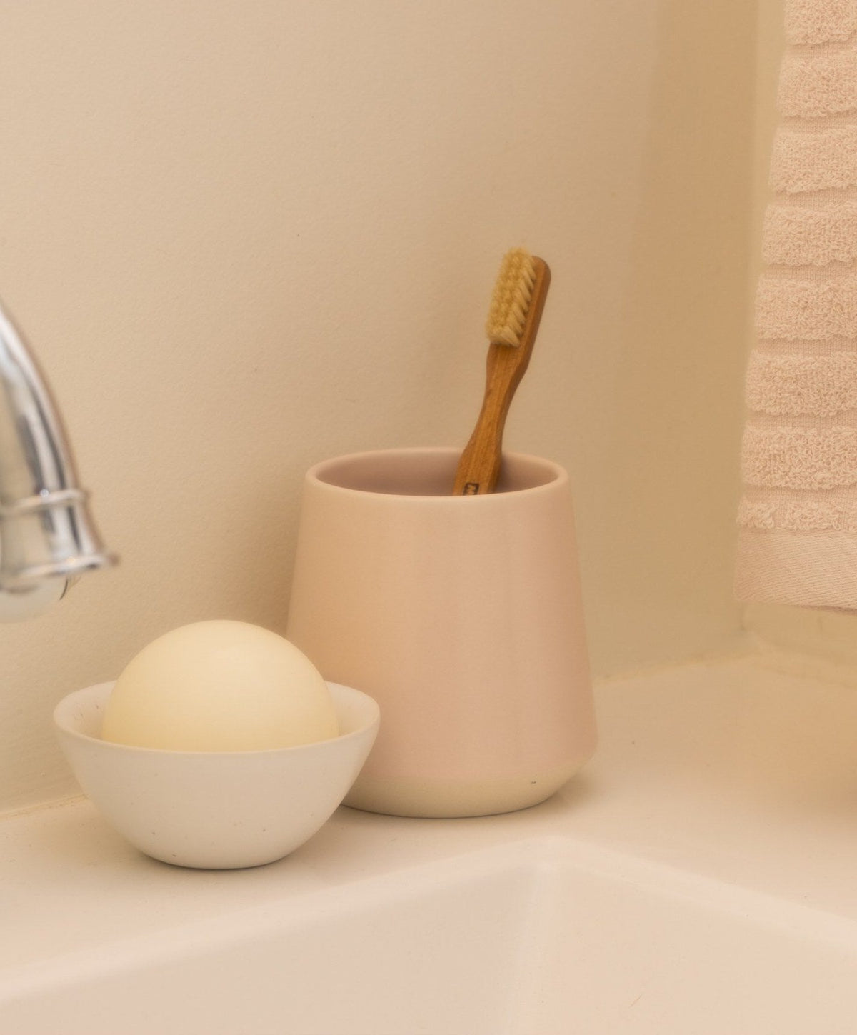 Cups by Fable Home, shown in Blush Pink.