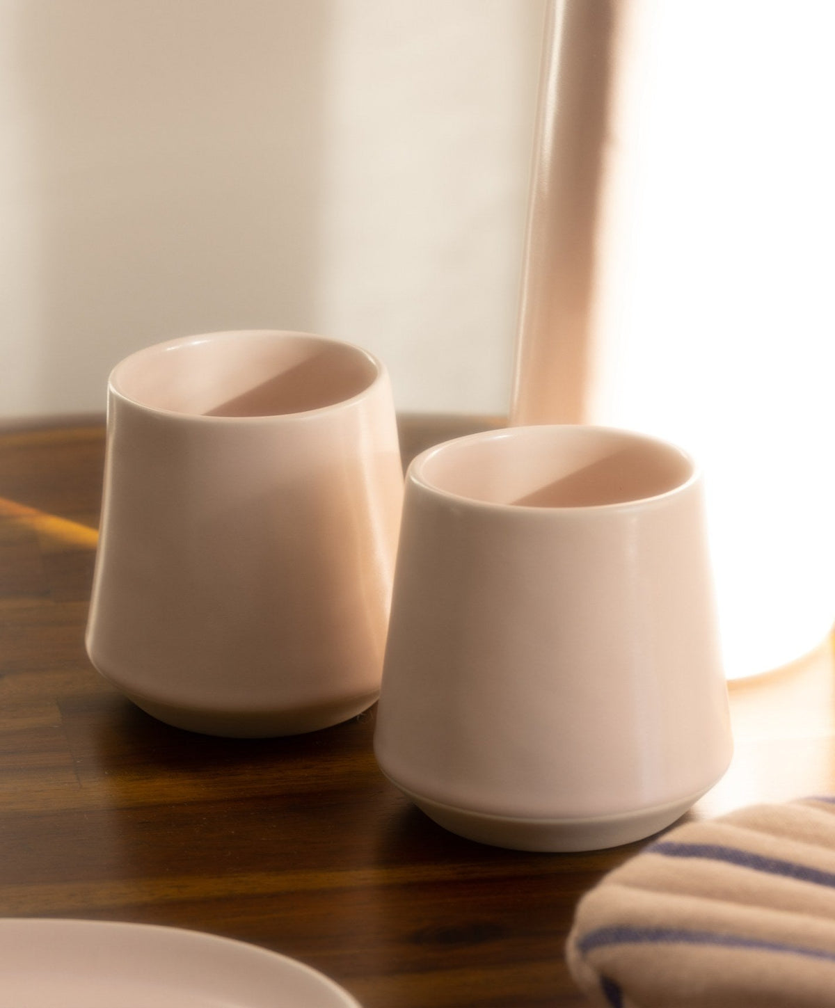 Cups by Fable Home, shown in Blush Pink.
