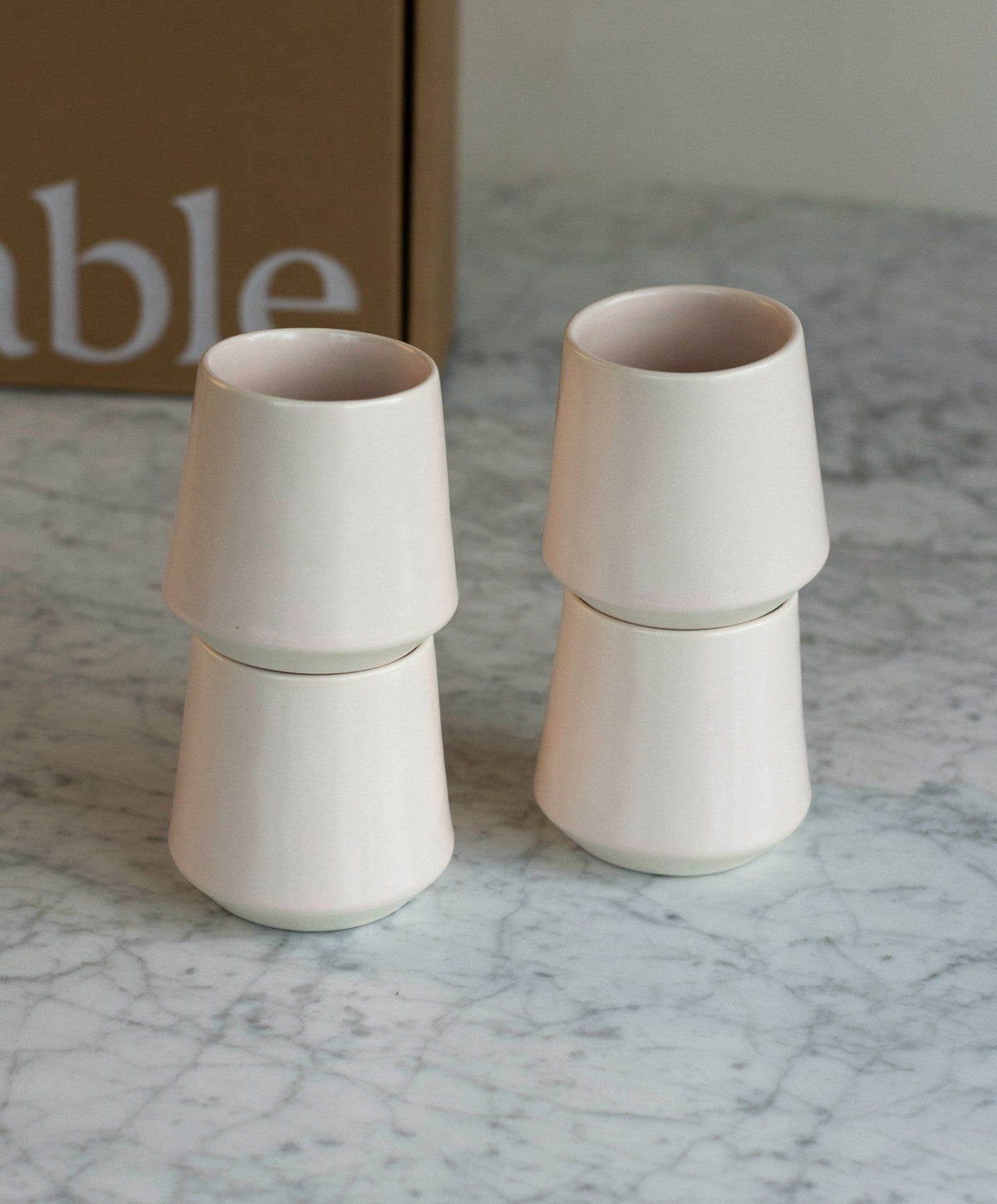 Cups by Fable Home, shown in Blush Pink.