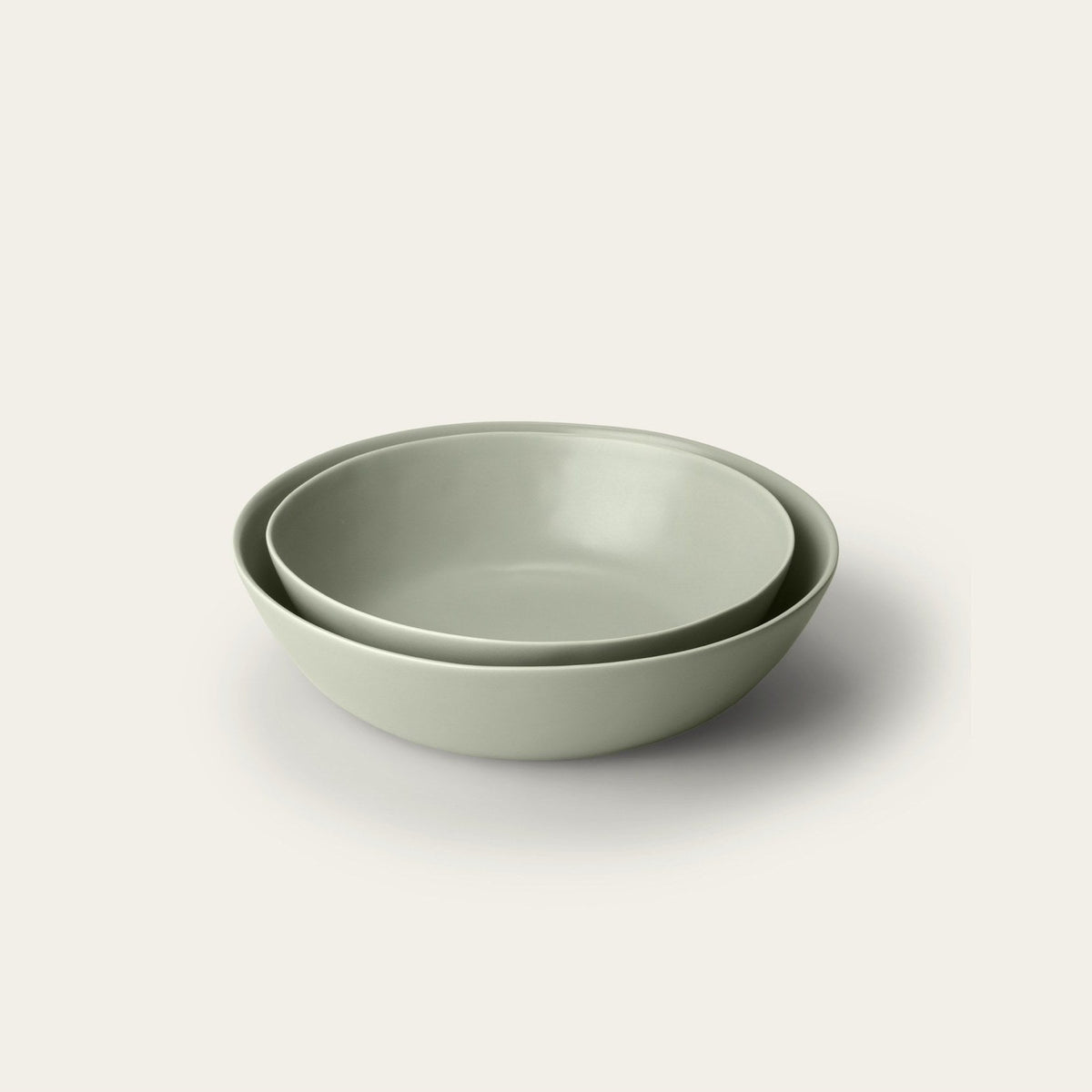 Low Serving Bowls by Fable Home, shown in Beachgrass Green.
