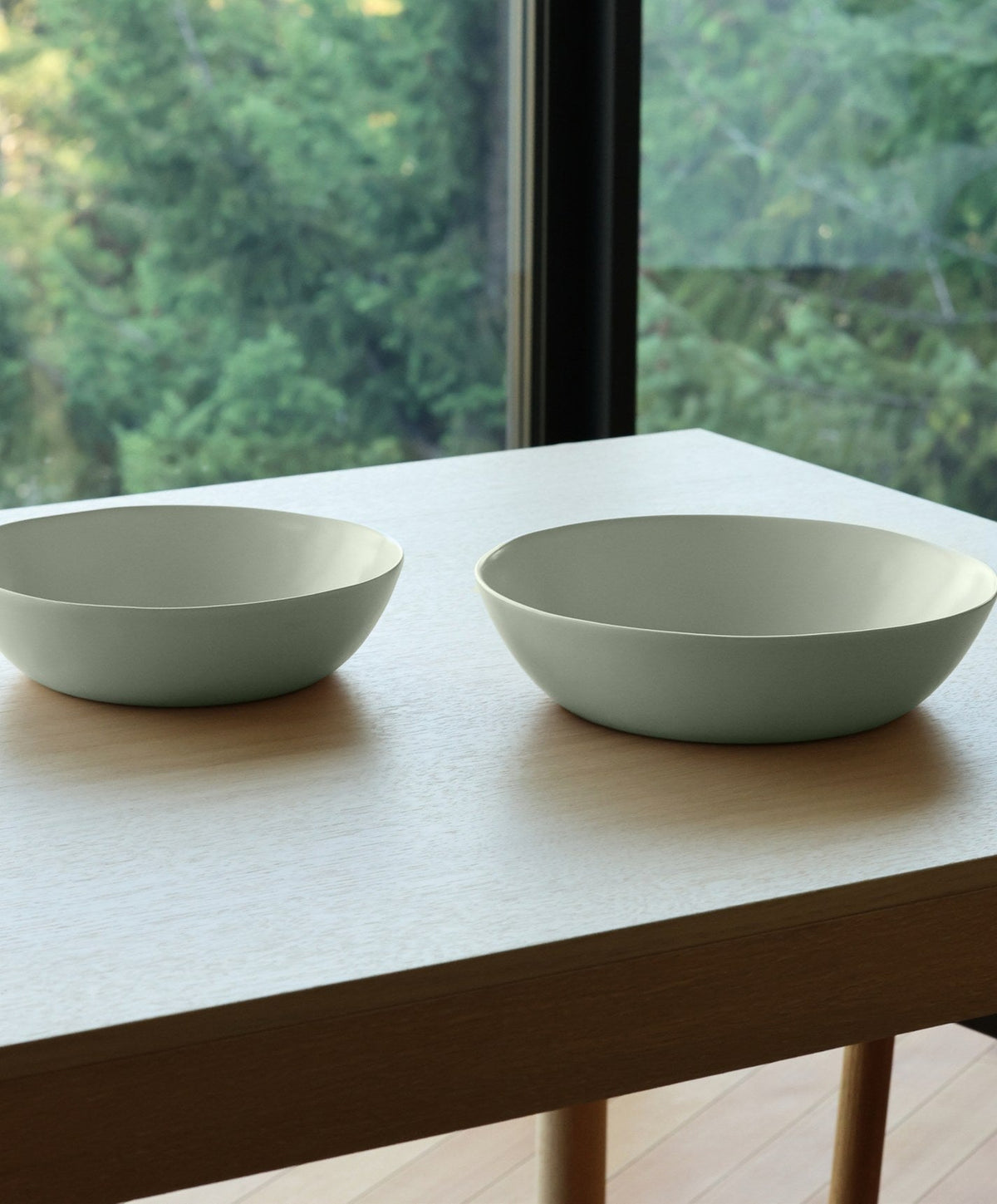 Low Serving Bowls by Fable Home, shown in Beachgrass Green.