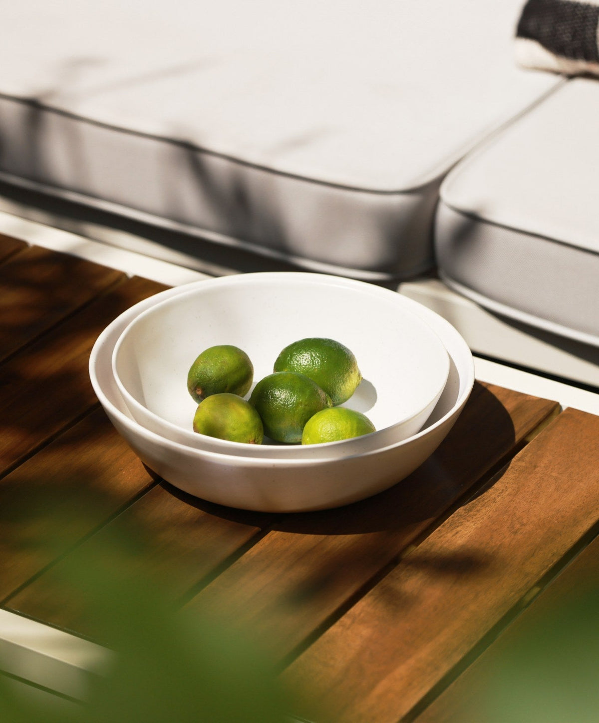 Low Serving Bowls by Fable Home, shown in Speckled White.